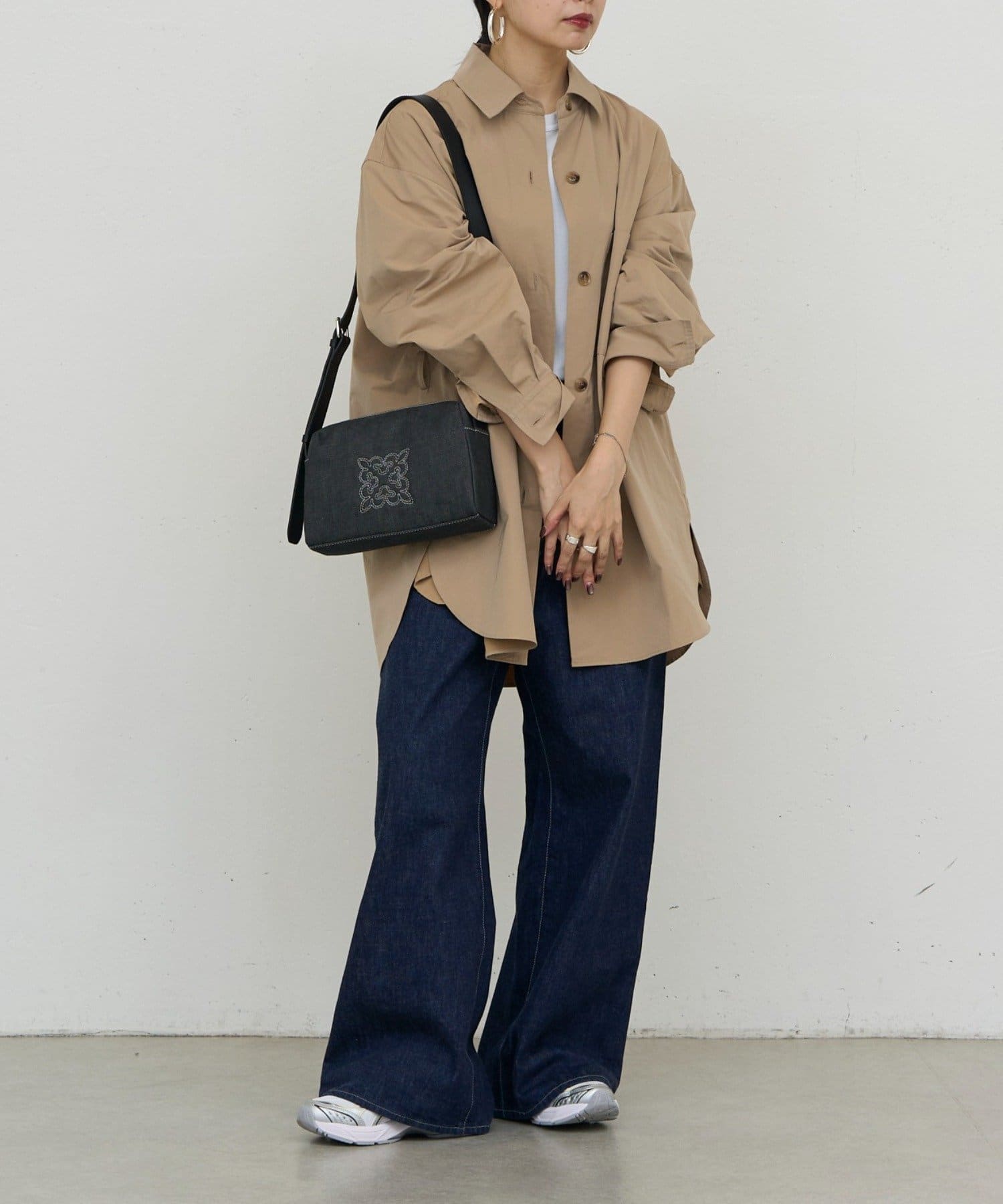 russet(ラシット) 《WEB限定》デニムスクエアショルダーバッグ