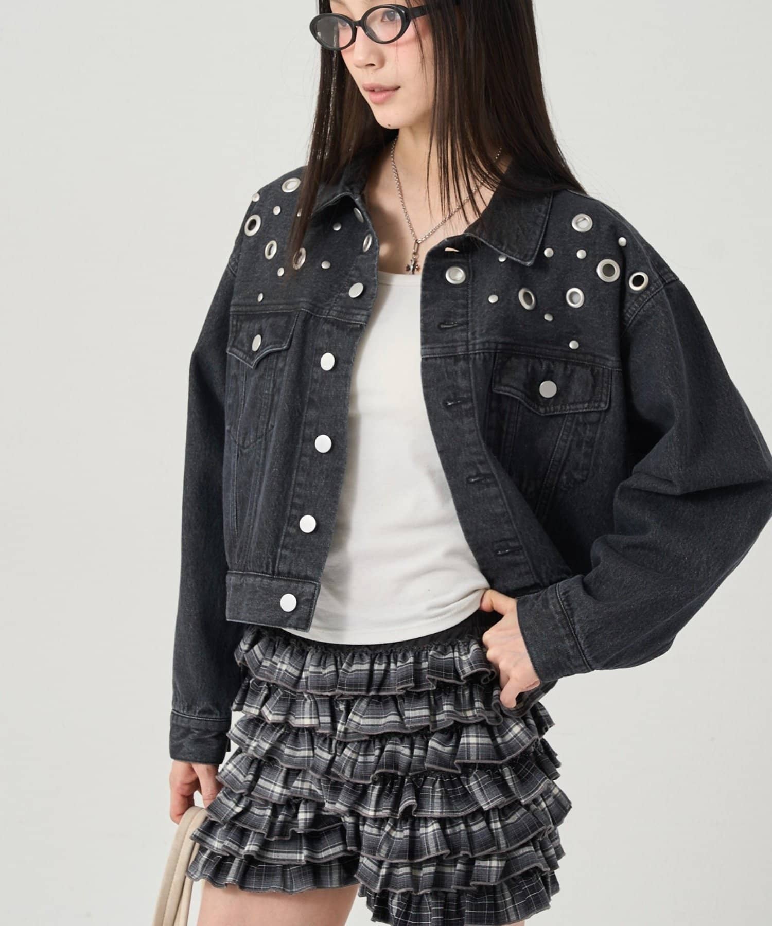 OUTLET(アウトレット) 【WHO'S WHO gallery】アイレットデニムジャケット
