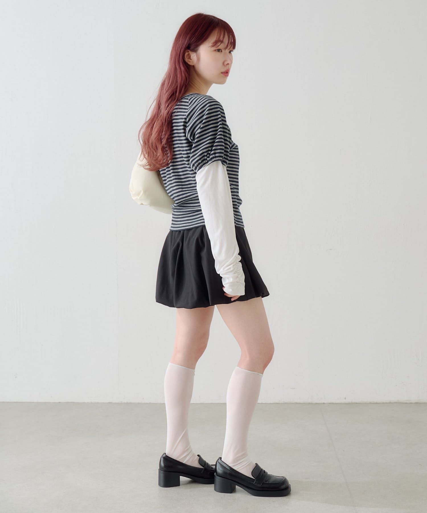OUTLET(アウトレット) 【Kastane】ボウタイボーダーtee