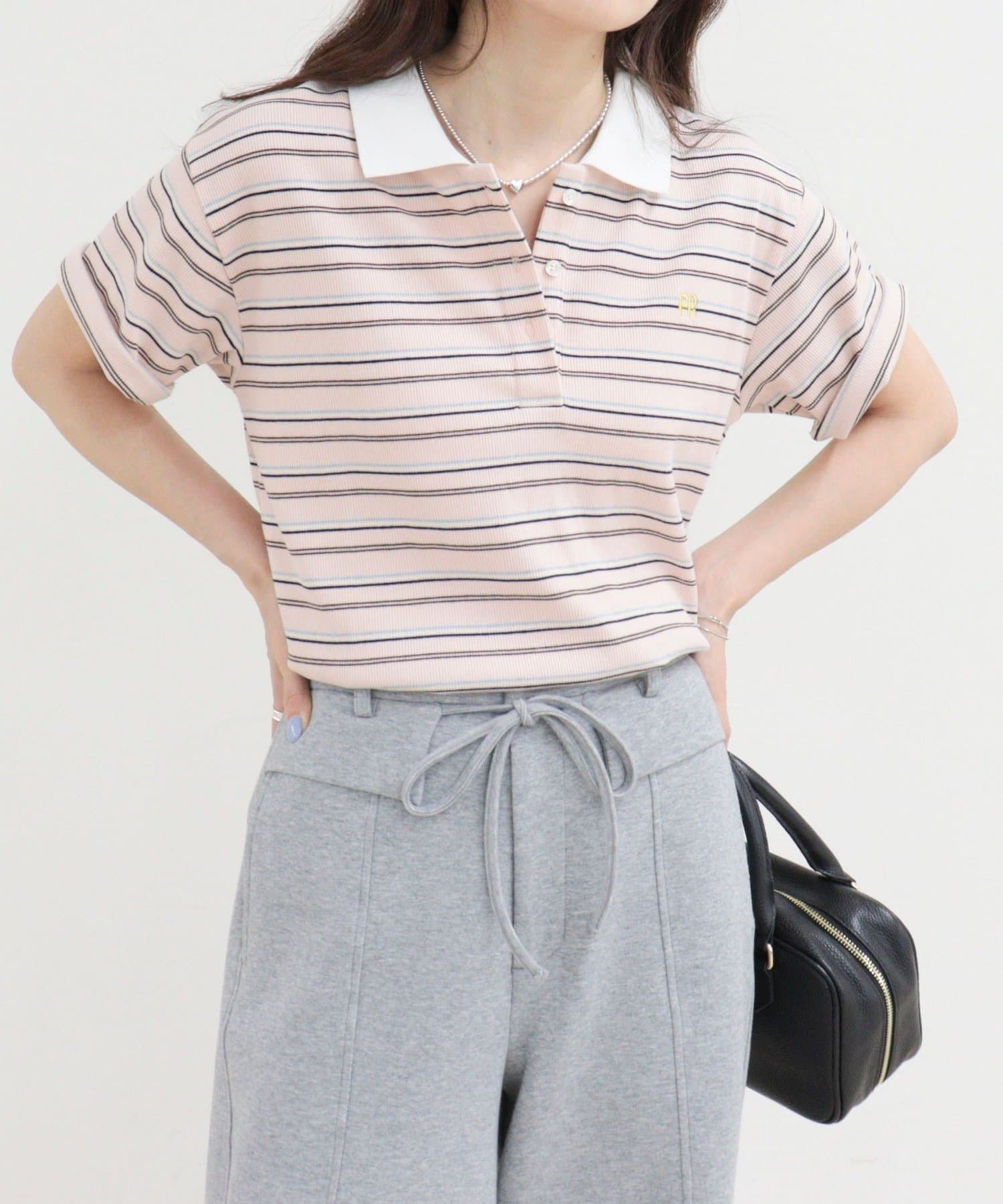 FREDY & GLOSTER(フレディ アンド グロスター) マルチボーダーポロシャツ