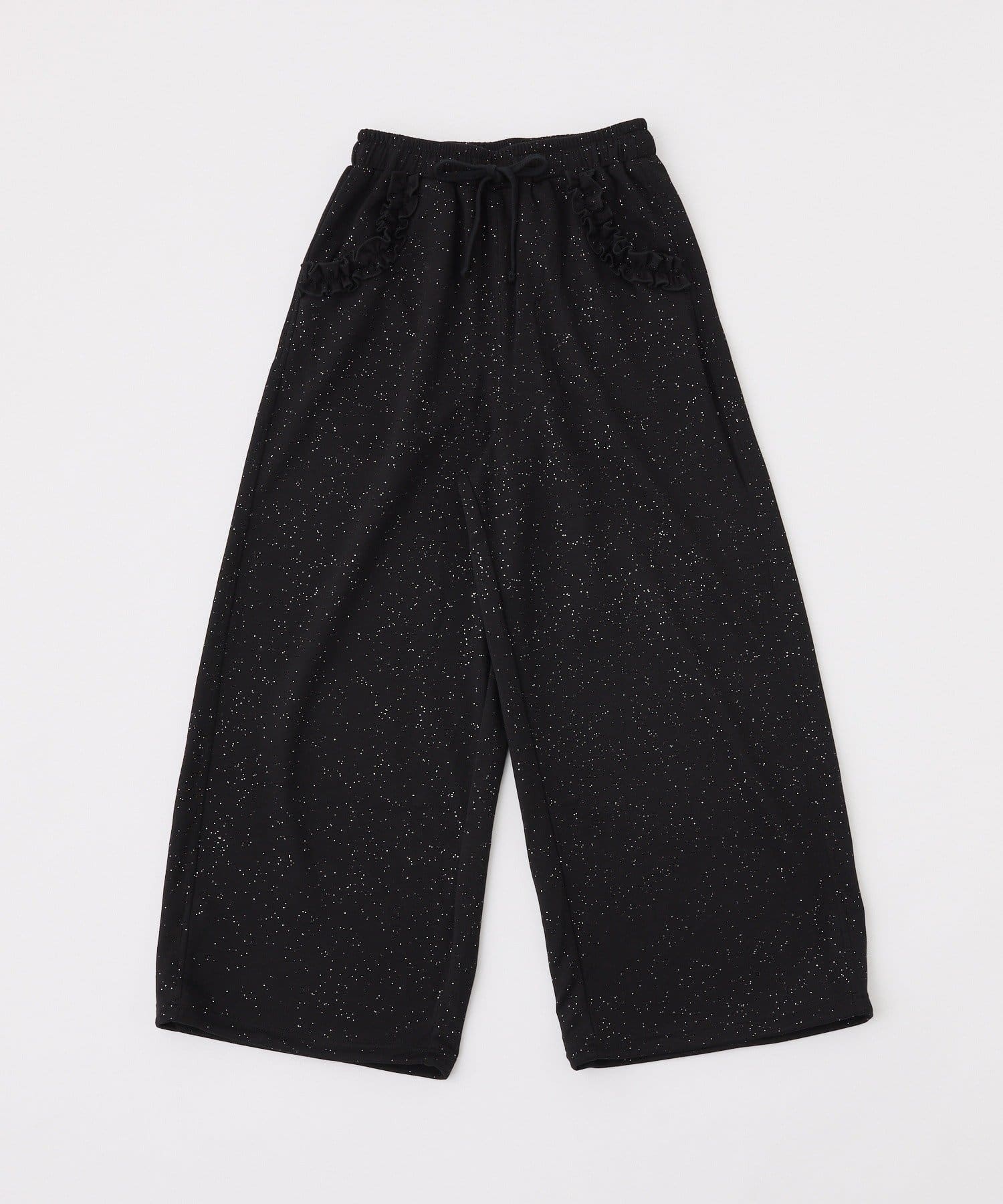 one after another NICE CLAUP(ワンアフターアナザー ナイスクラップ) 【UVカット/セットアップ可能】刺しゅう入りキラキラスウェットパンツ