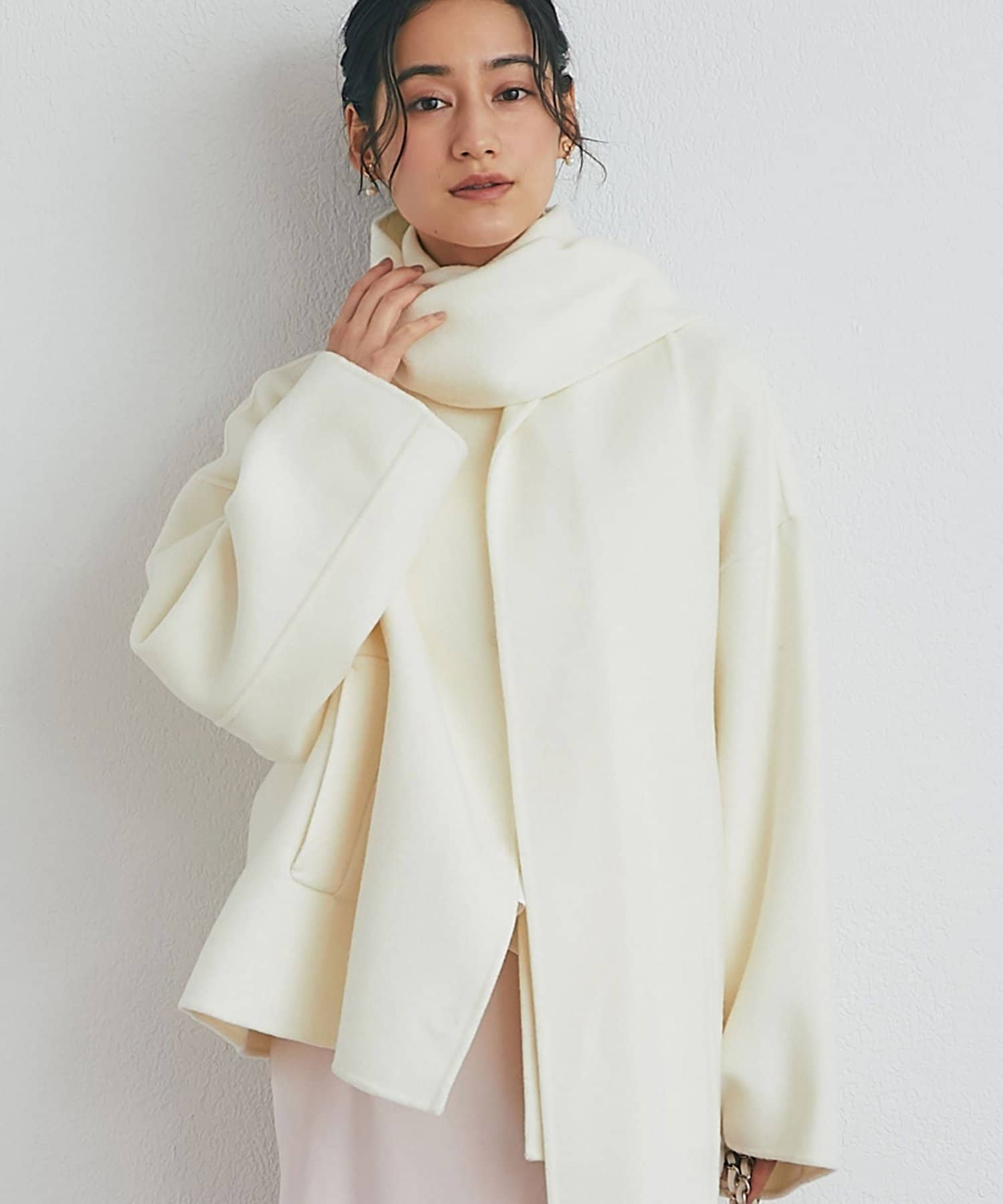 La boutique BonBon(ラブティックボンボン) ストール付ショートコート