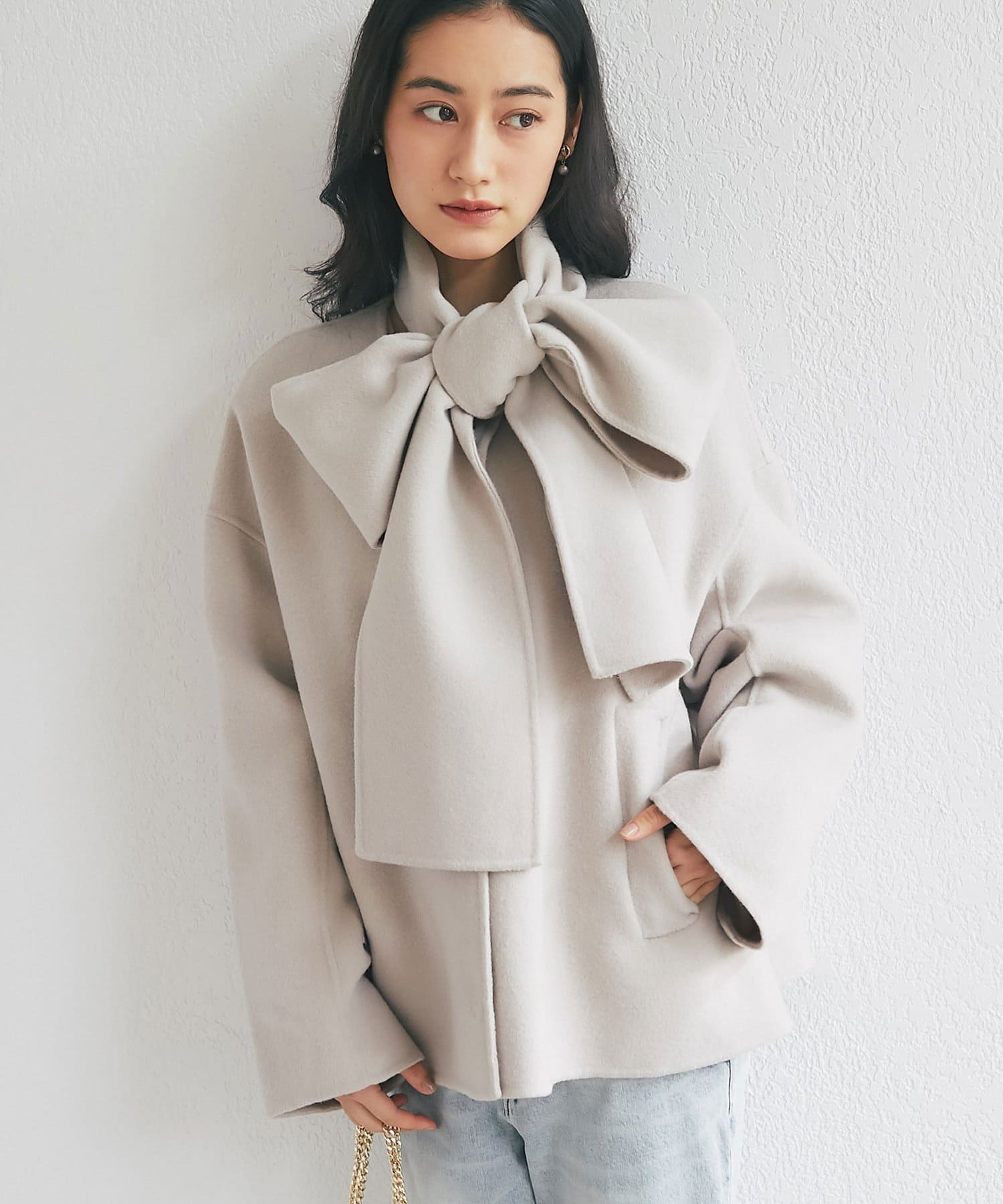 La boutique BonBon(ラブティックボンボン) ストール付ショートコート