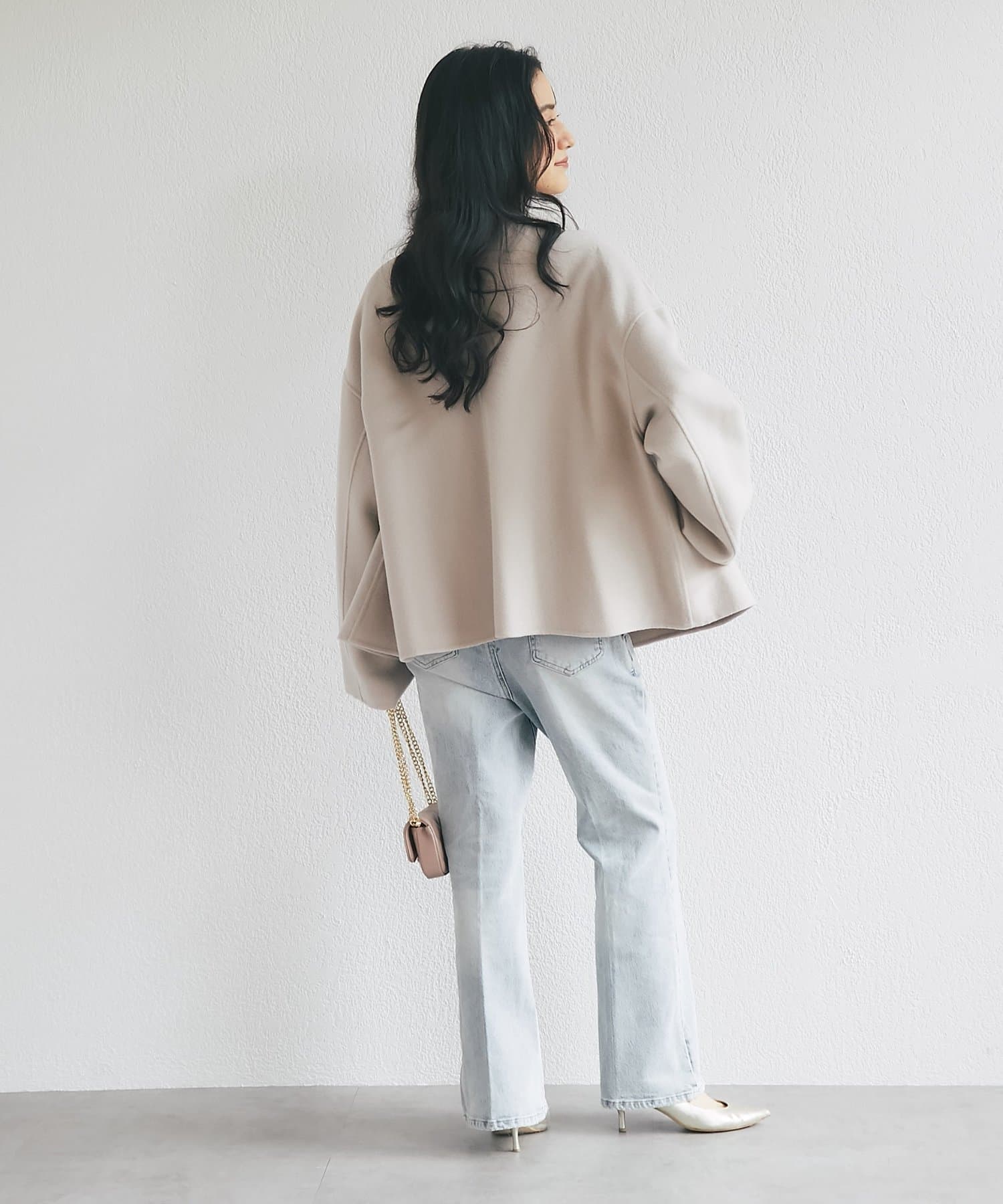 La boutique BonBon(ラブティックボンボン) ストール付ショートコート