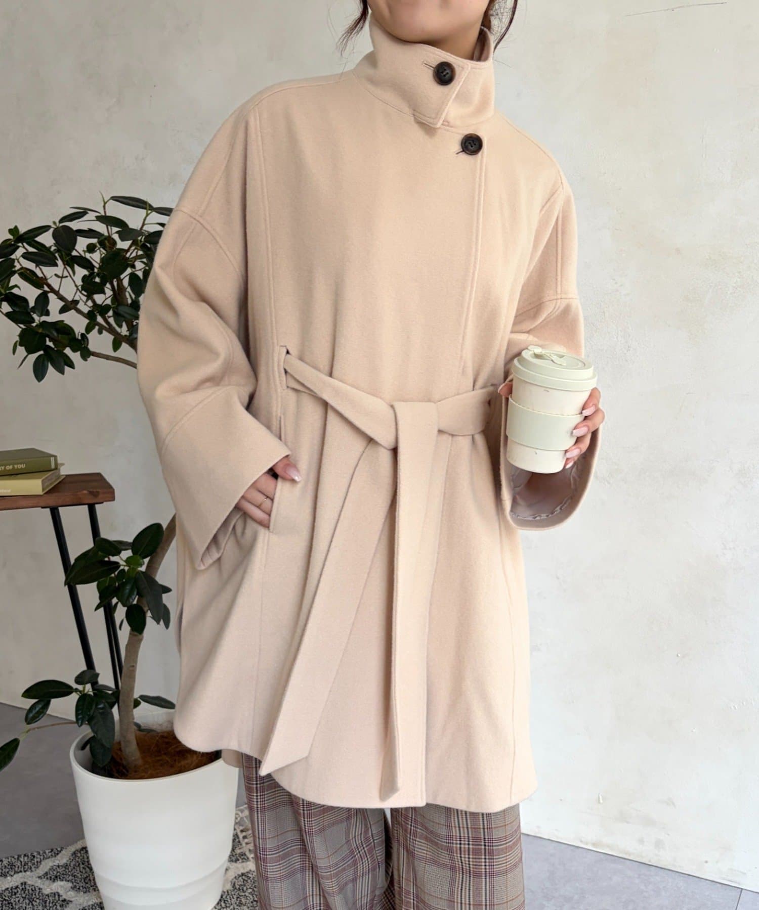 Jena　espace merveilleux(ジェナ　エスパスメルヴェイユ) ビーバーポンチョコート