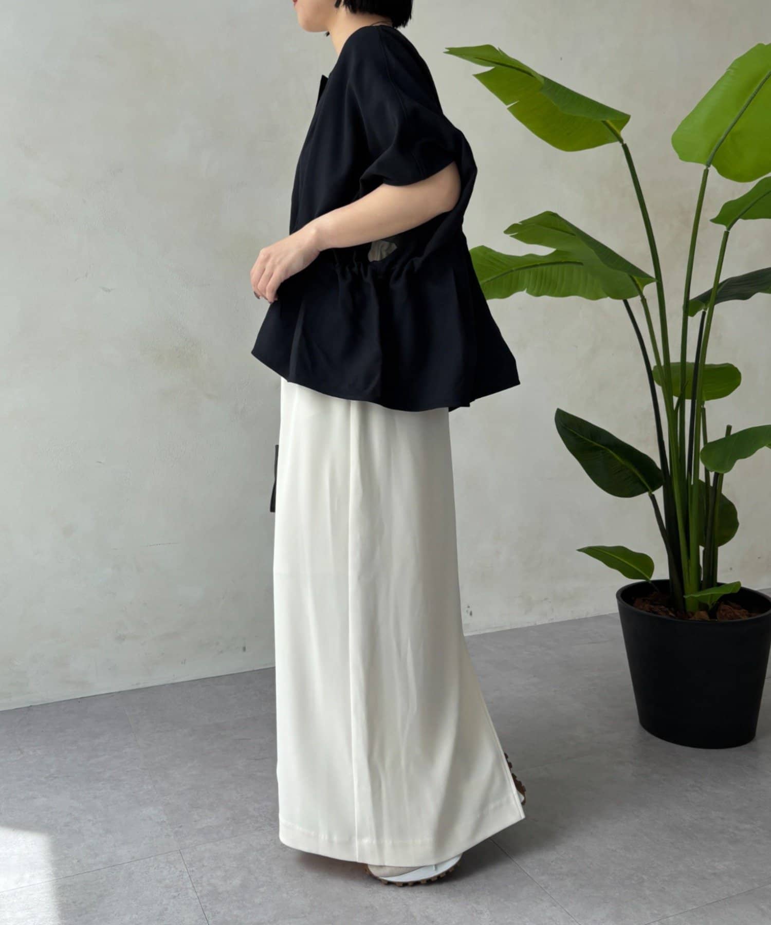 Jena　espace merveilleux(ジェナ　エスパスメルヴェイユ) ジャガードタックブルゾン