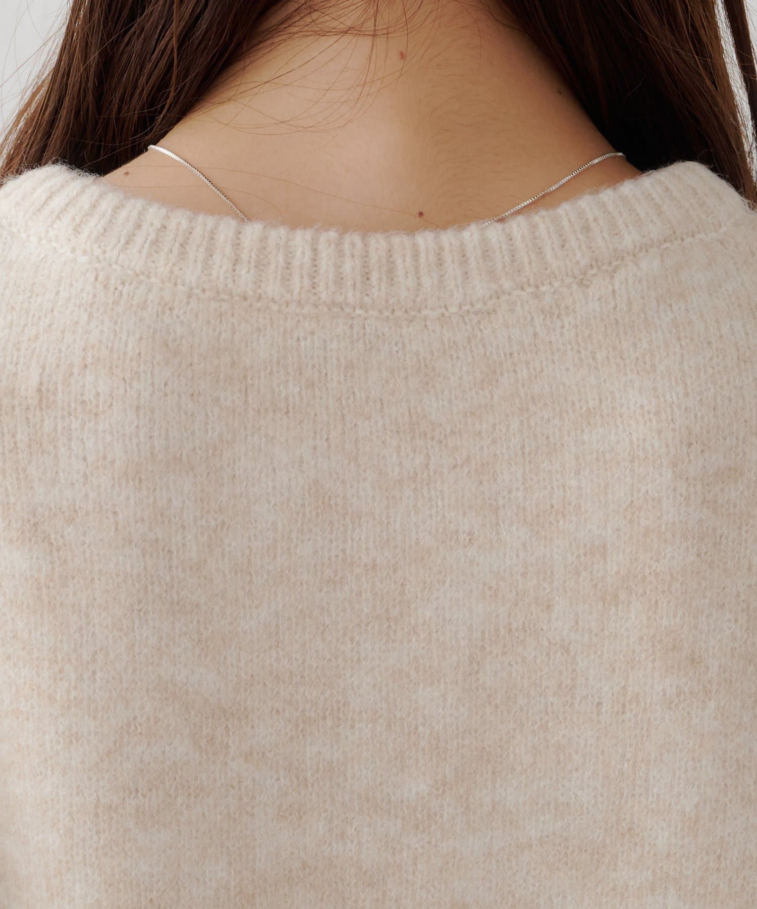 DISCOAT(ディスコート) 【Enlude】袖刺繍ロゴニットヘンリーネックニット《ユニセックス》
