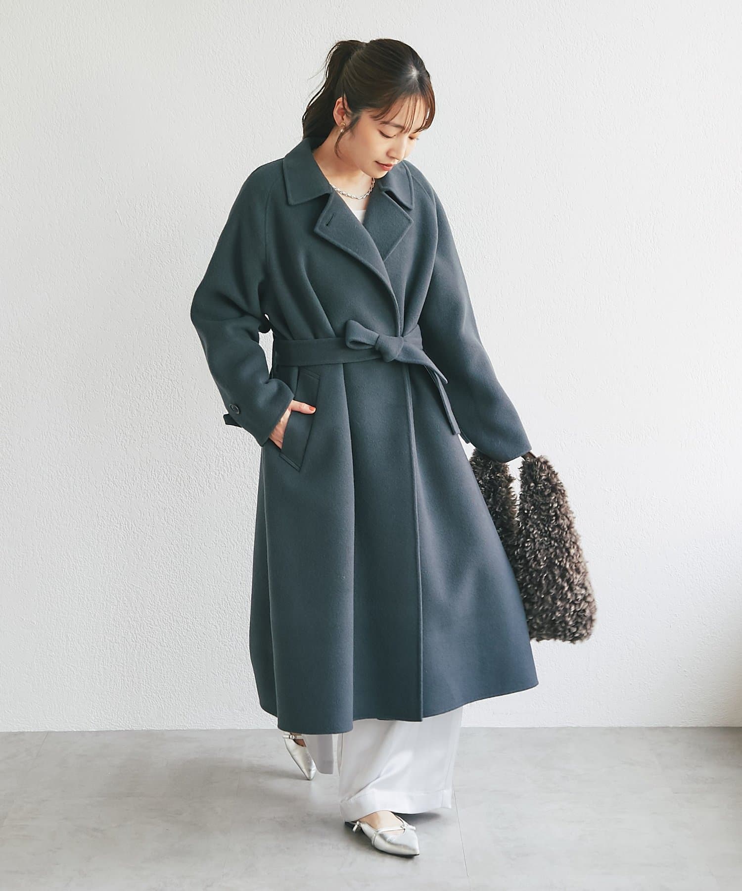 La boutique BonBon(ラブティックボンボン) ダブルフェイスロングコート