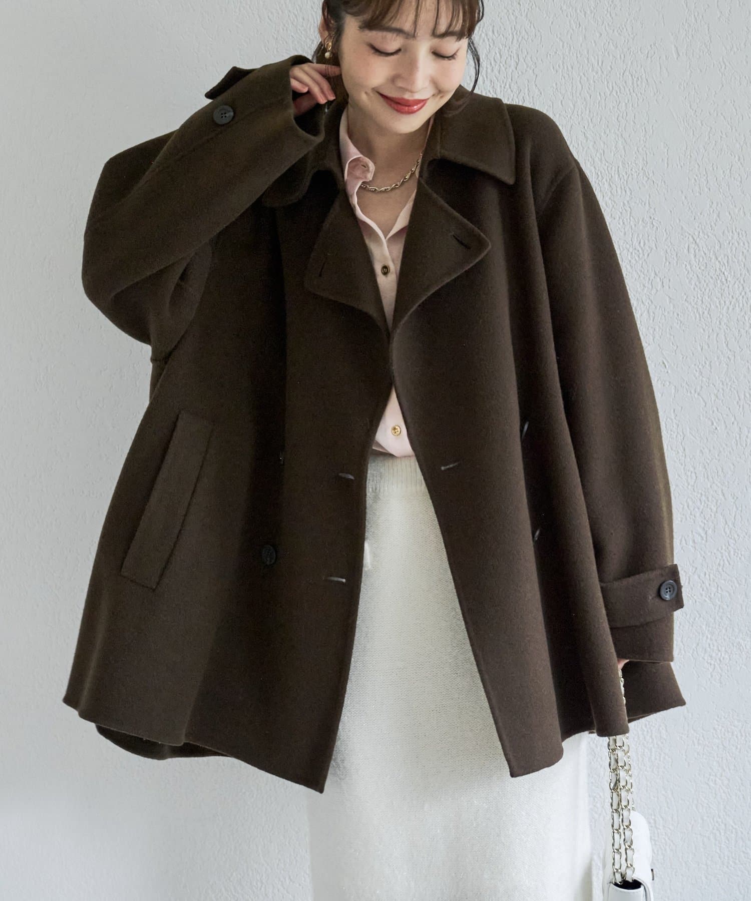 La boutique BonBon(ラブティックボンボン) ライトダブルフェイスPコート