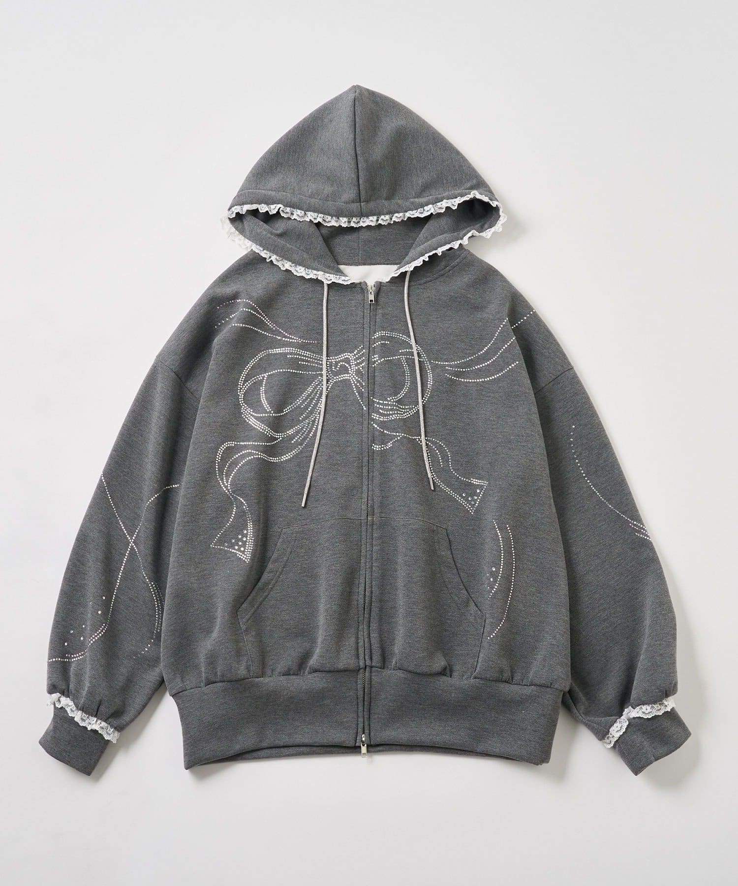 OLIVE des OLIVE(オリーブ デ オリーブ) ホットフィットリボンBigパーカー