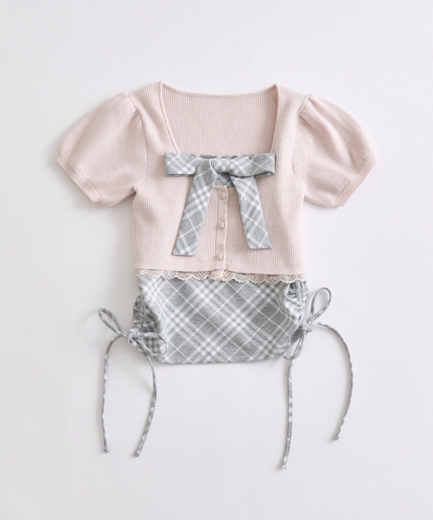OLIVE des OLIVE(オリーブ デ オリーブ) Ribbonキャミ×カーデセット