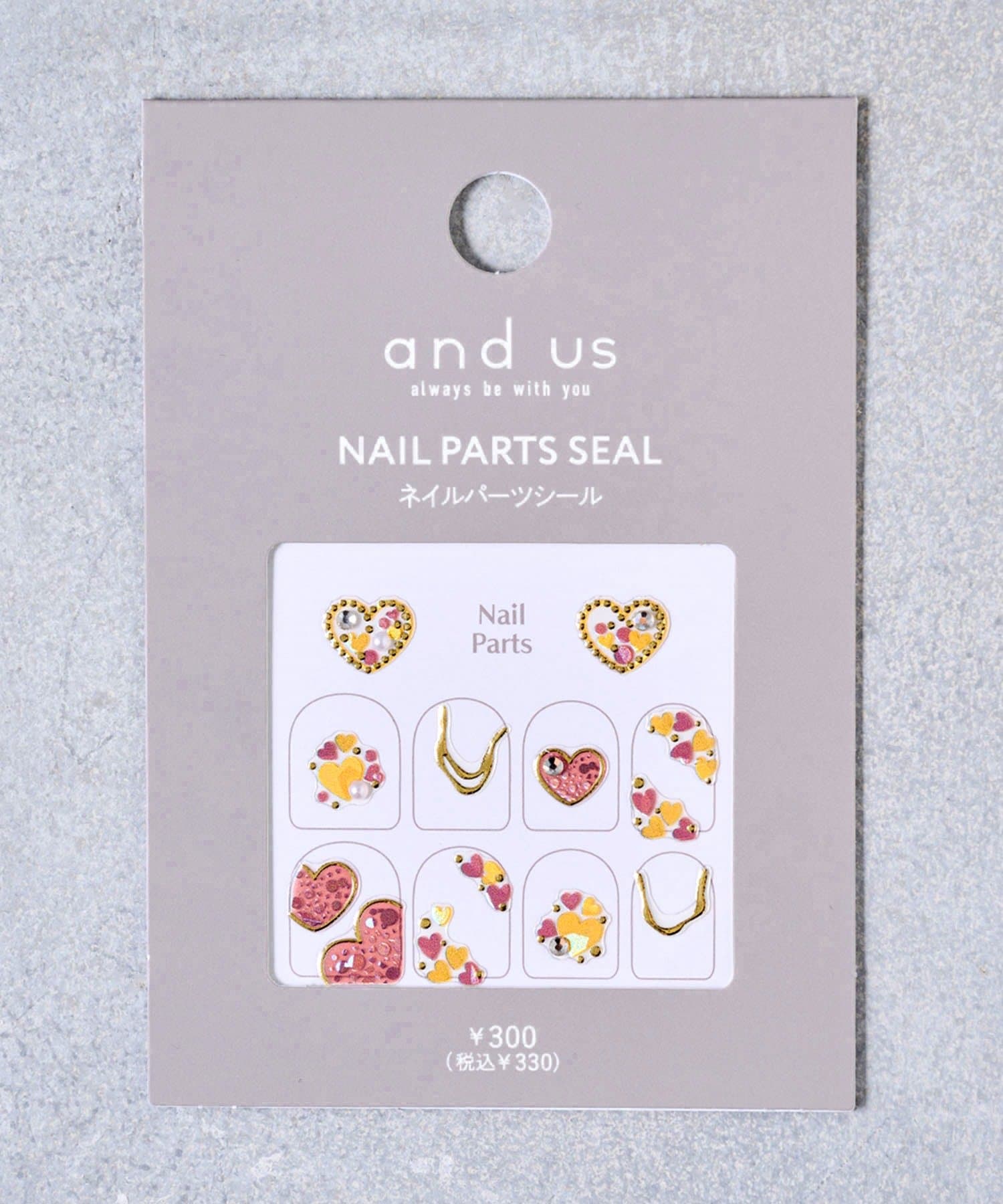 3COINS(スリーコインズ) ネイルパーツシール／and us