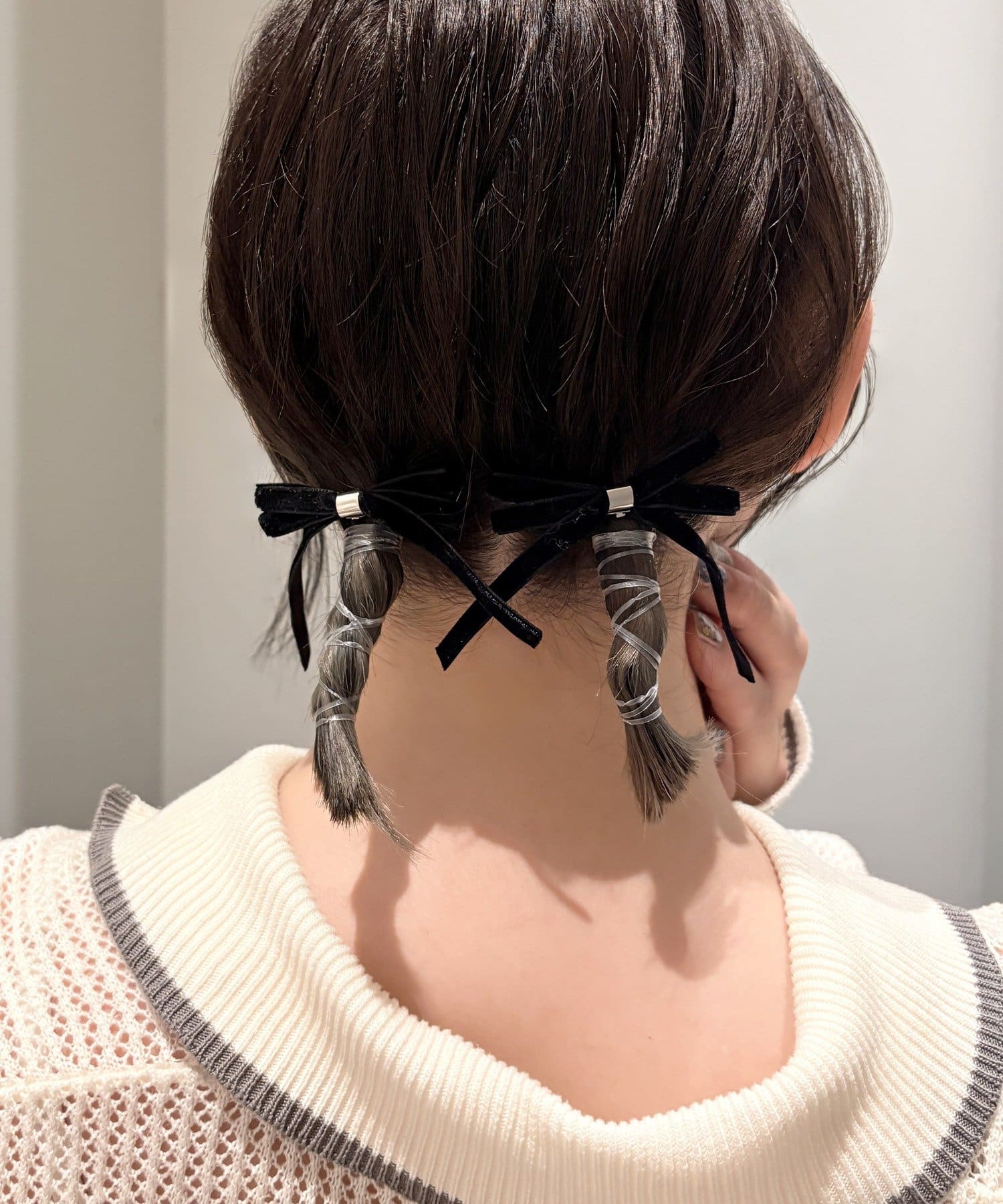 Lattice(ラティス) 【8下旬販売開始】【sango企画】ベロアリボンヘアカフセット(2P)
