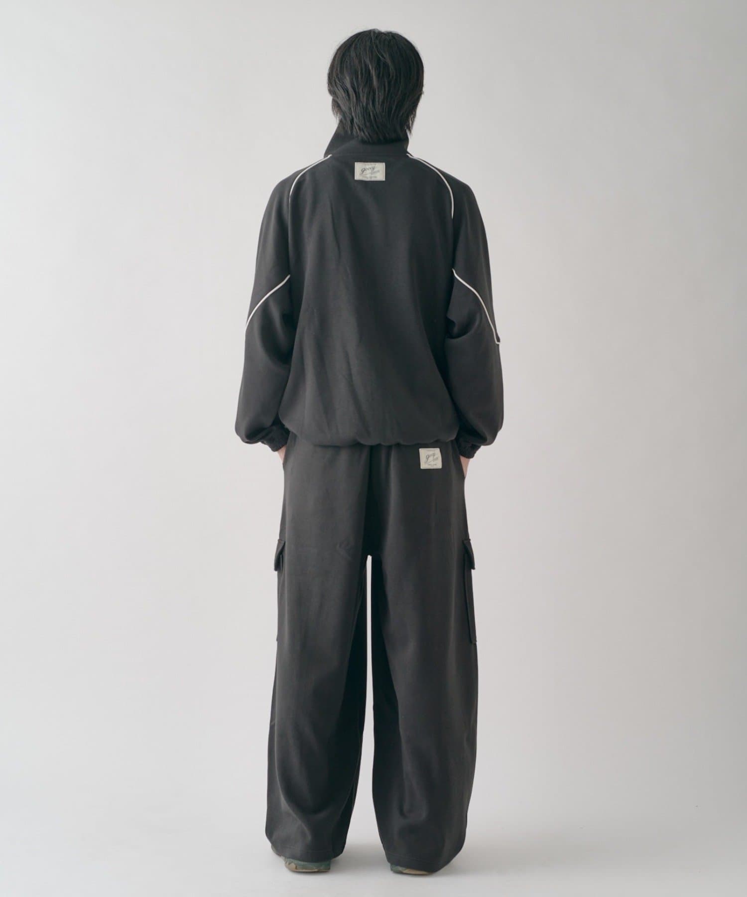 -goocy-(グーシー) ボンディングスウェット変形カーゴパンツ