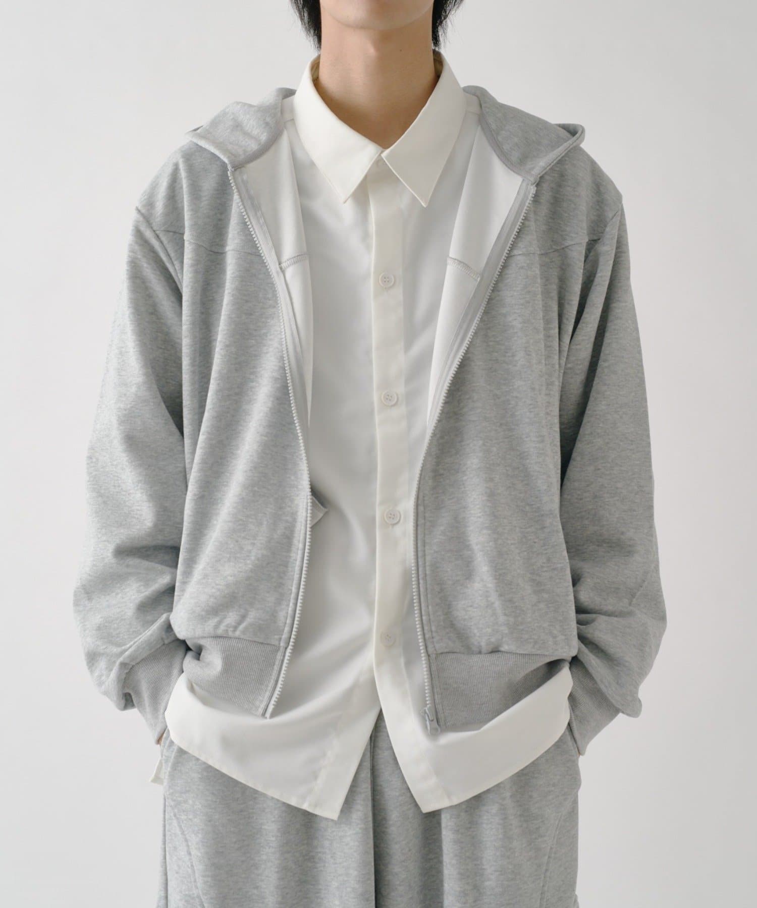 -goocy-(グーシー) ボンディングスウェットZIPPK