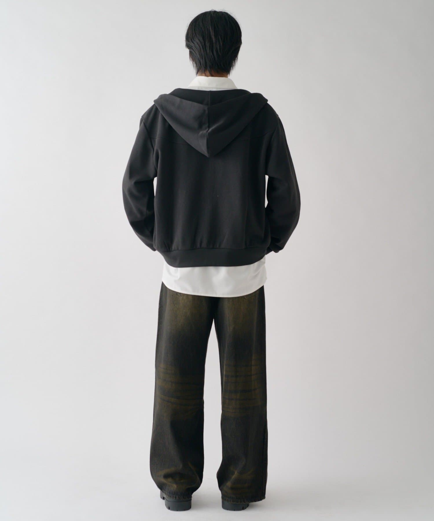 -goocy-(グーシー) ボンディングスウェットZIPPK