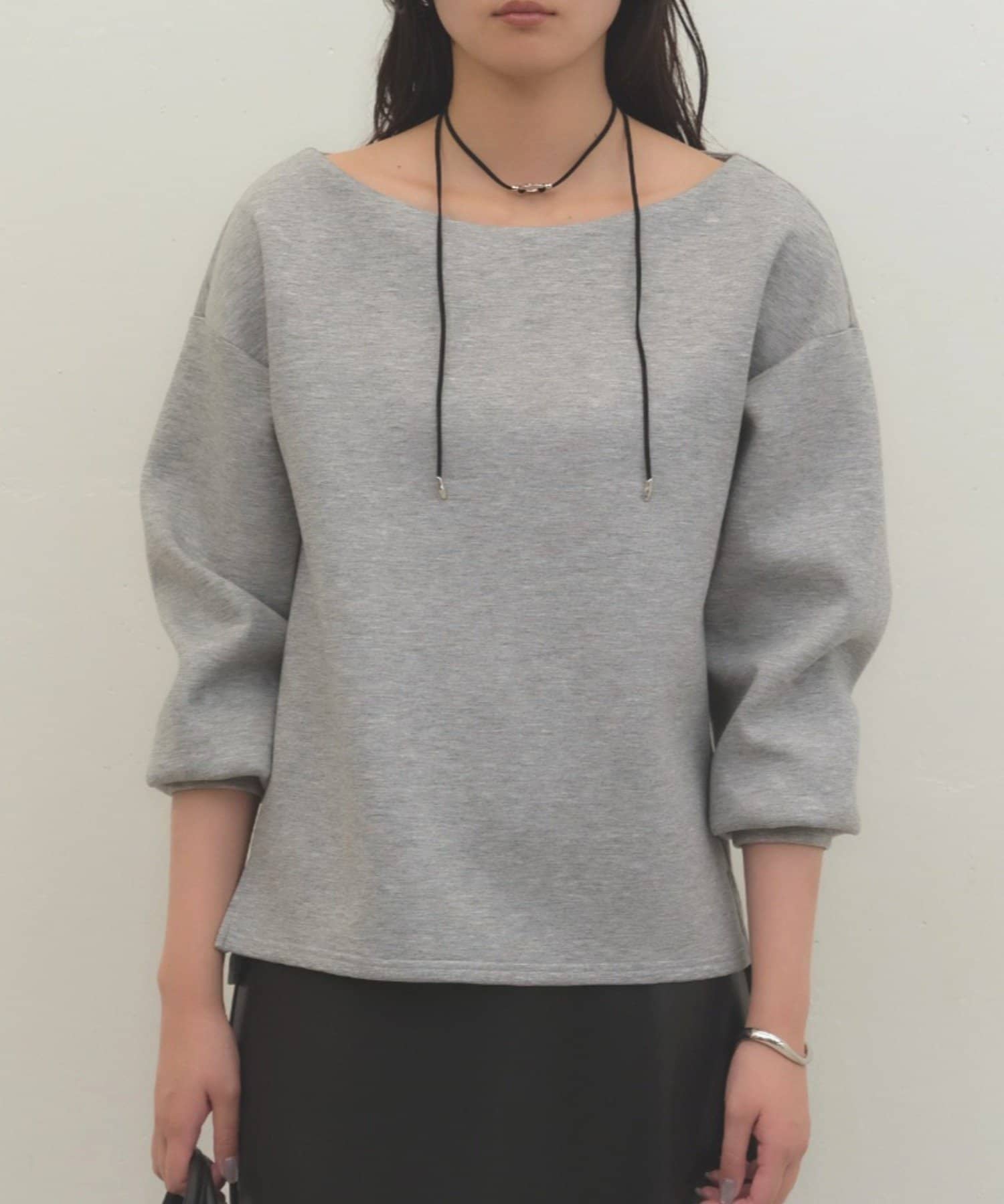 LOUNGEDRESS(ラウンジドレス) 《着心地抜群/ヘルシーに華奢見え》【JAPAN MADE】オフショルプルオーバー