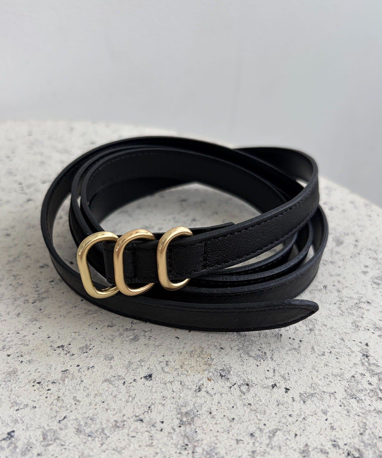 CAPRICIEUX LE'MAGE(カプリシュレマージュ) レザースリムベルト
