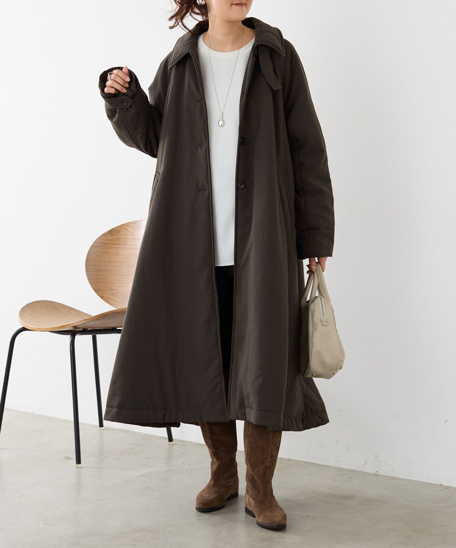 BEARDSLEY(ビアズリー) パディングステンカラーコート