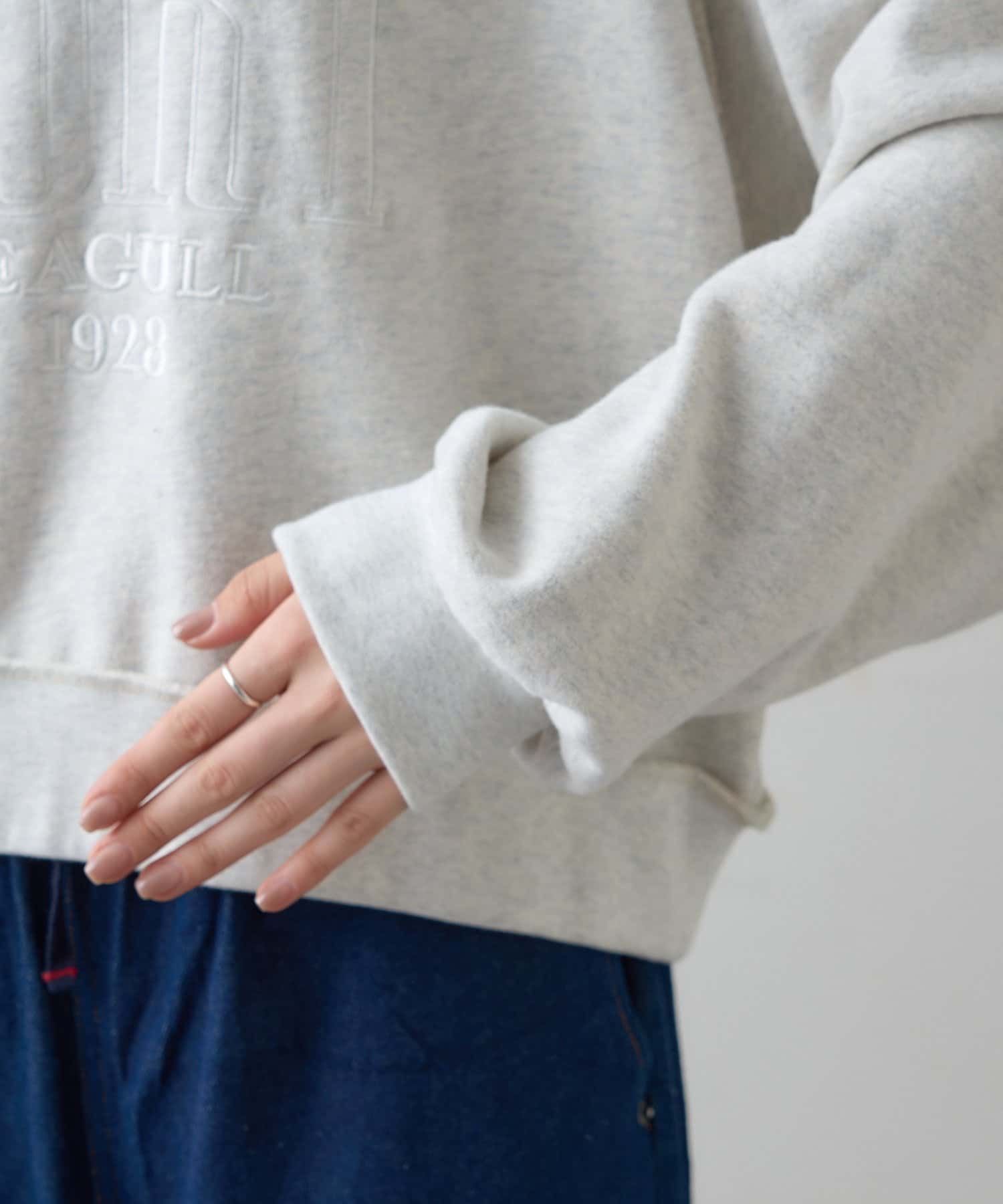 OUTLET(アウトレット) 【CIAOPANIC TYPY】スウェードタッチ裏毛ロゴ刺繍スウェット