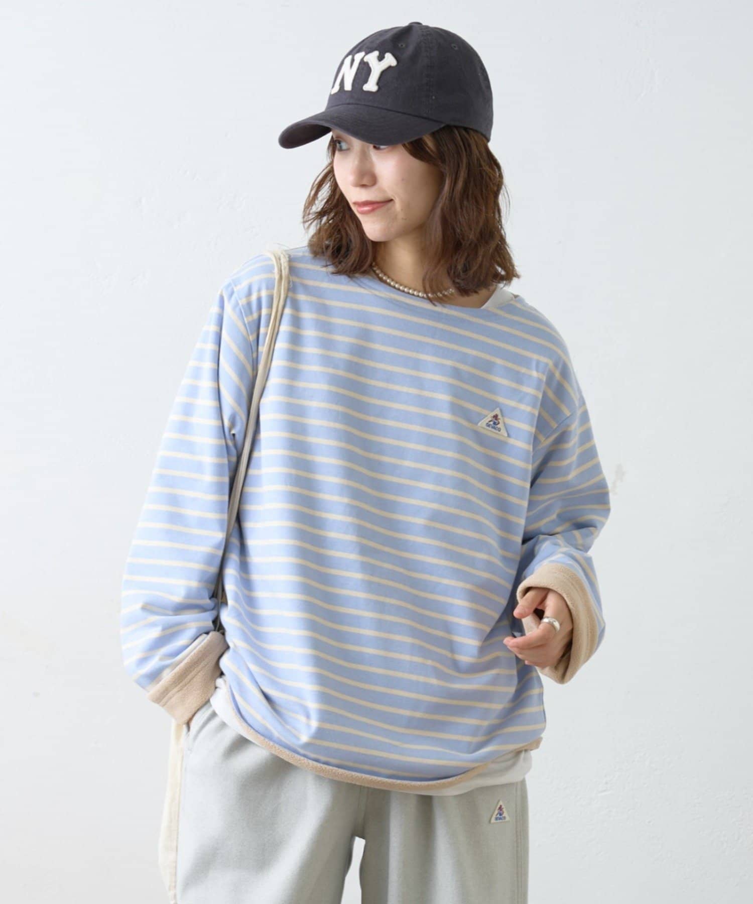 OUTLET(アウトレット) 【CIAOPANIC TYPY】裏フリースボートネックリバーシブルプルオーバー