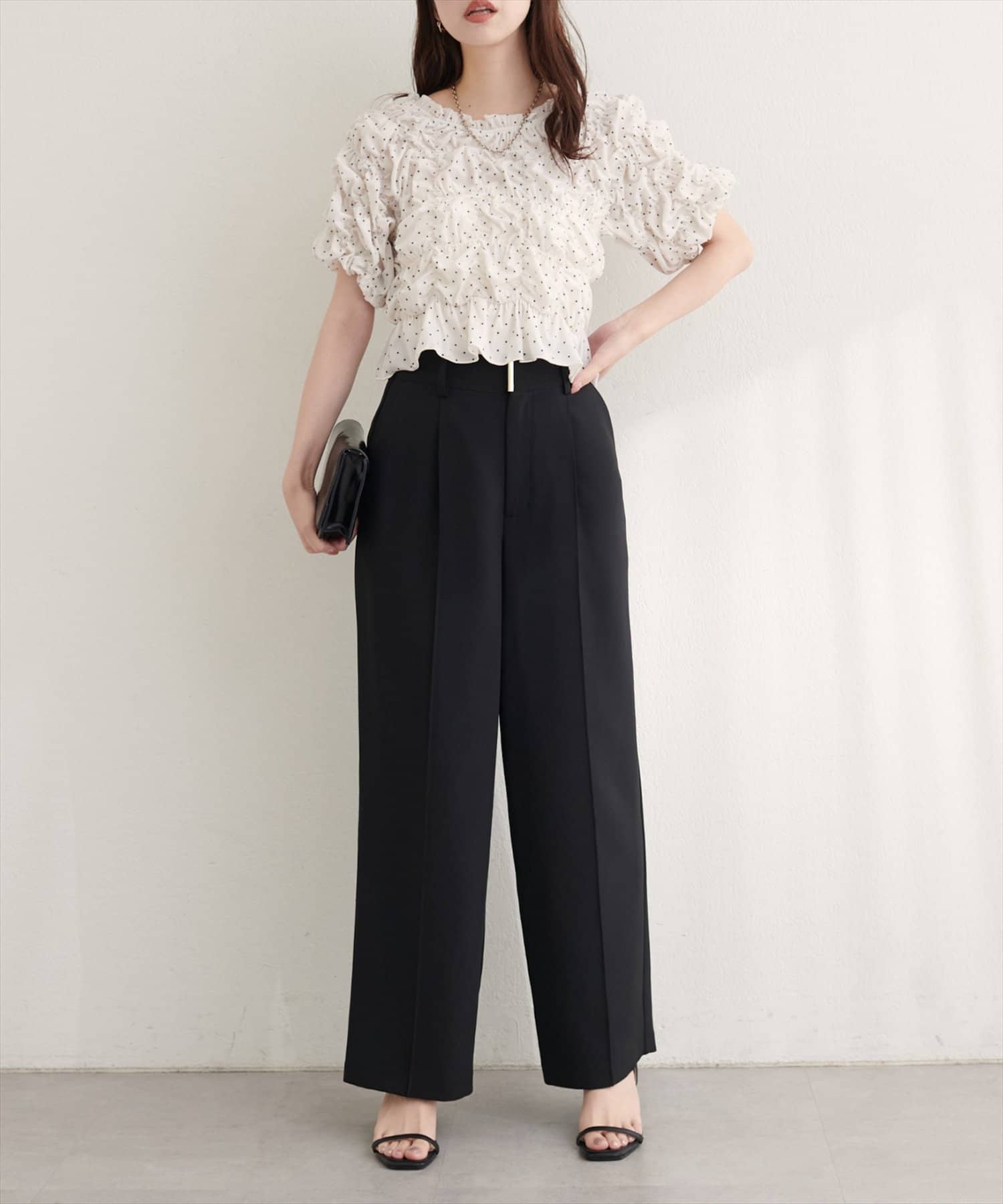 natural couture(ナチュラルクチュール) シアーベロアシャーリングTOPS