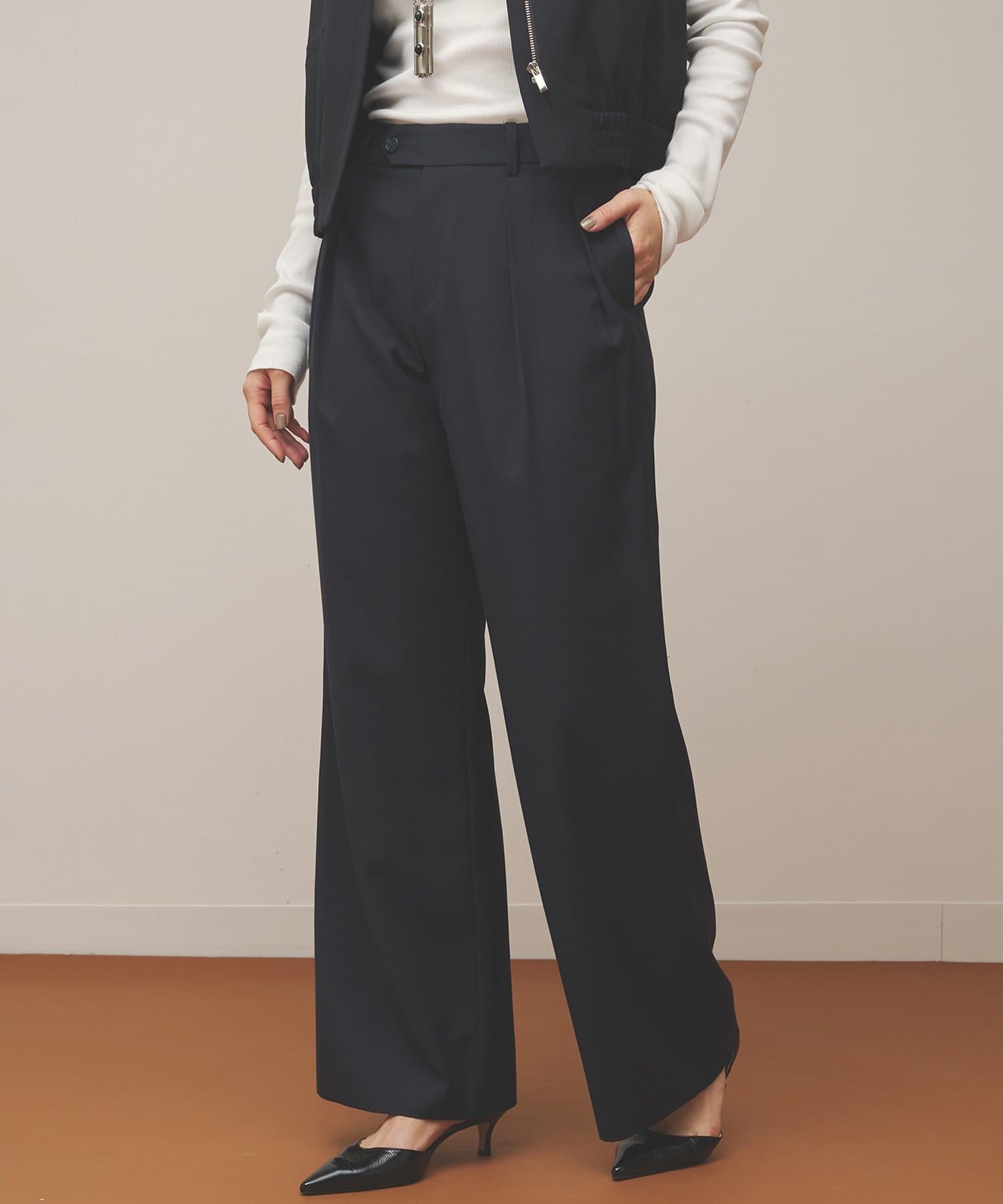 Whim Gazette(ウィム ガゼット) 【THE BAAT】Wide trousers