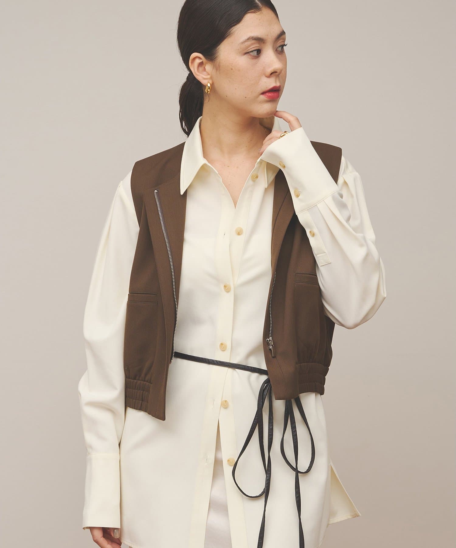Whim Gazette(ウィム ガゼット) 【THE BAAT】Volume shirt