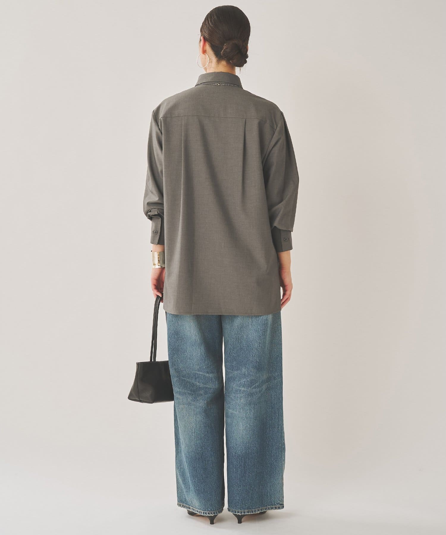 Whim Gazette(ウィム ガゼット) 【THE BAAT】Volume shirt