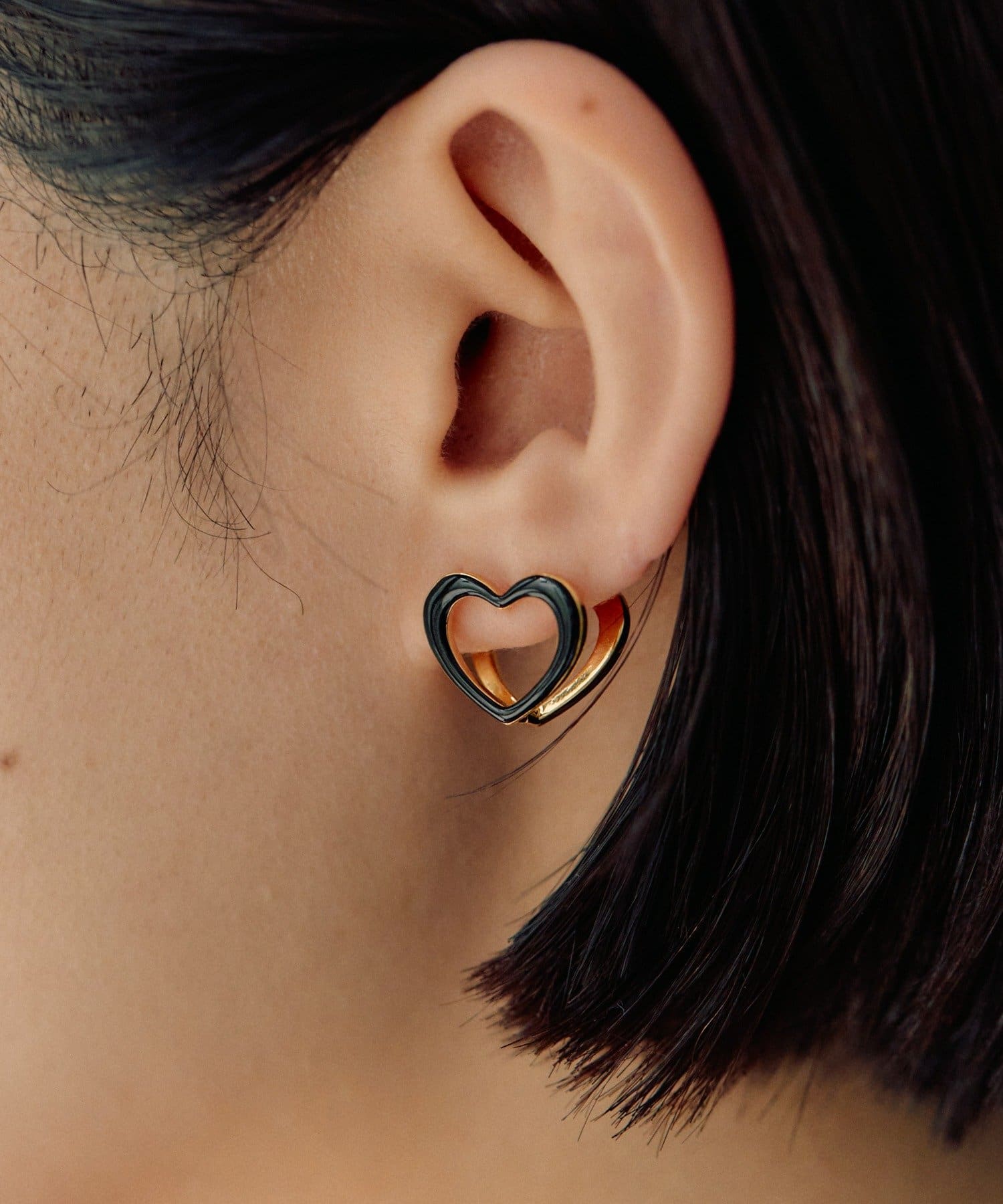 OUTLET(アウトレット) 【ear PAPILLONNER】ハートサンドピアス