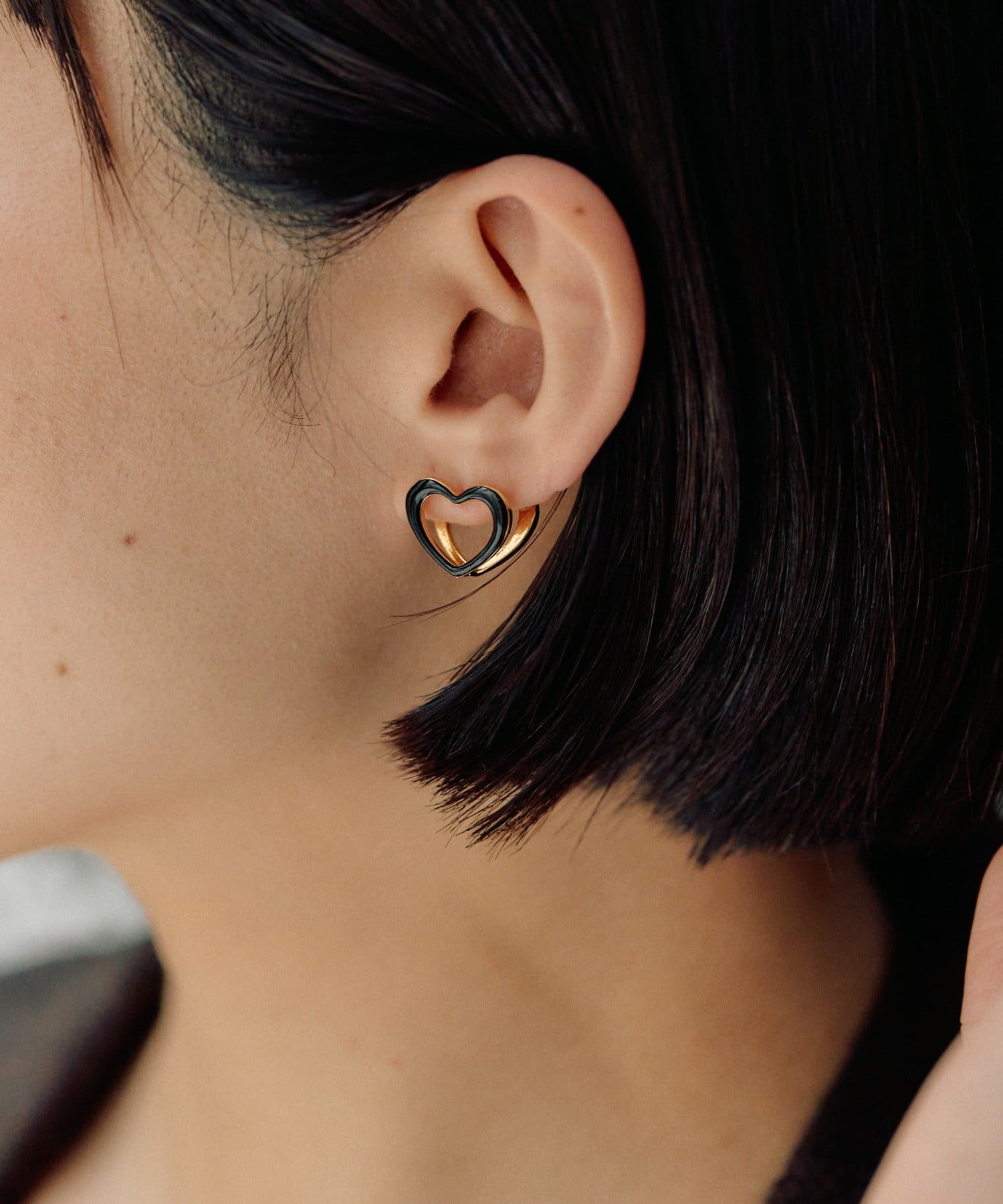 OUTLET(アウトレット) 【ear PAPILLONNER】ハートサンドピアス