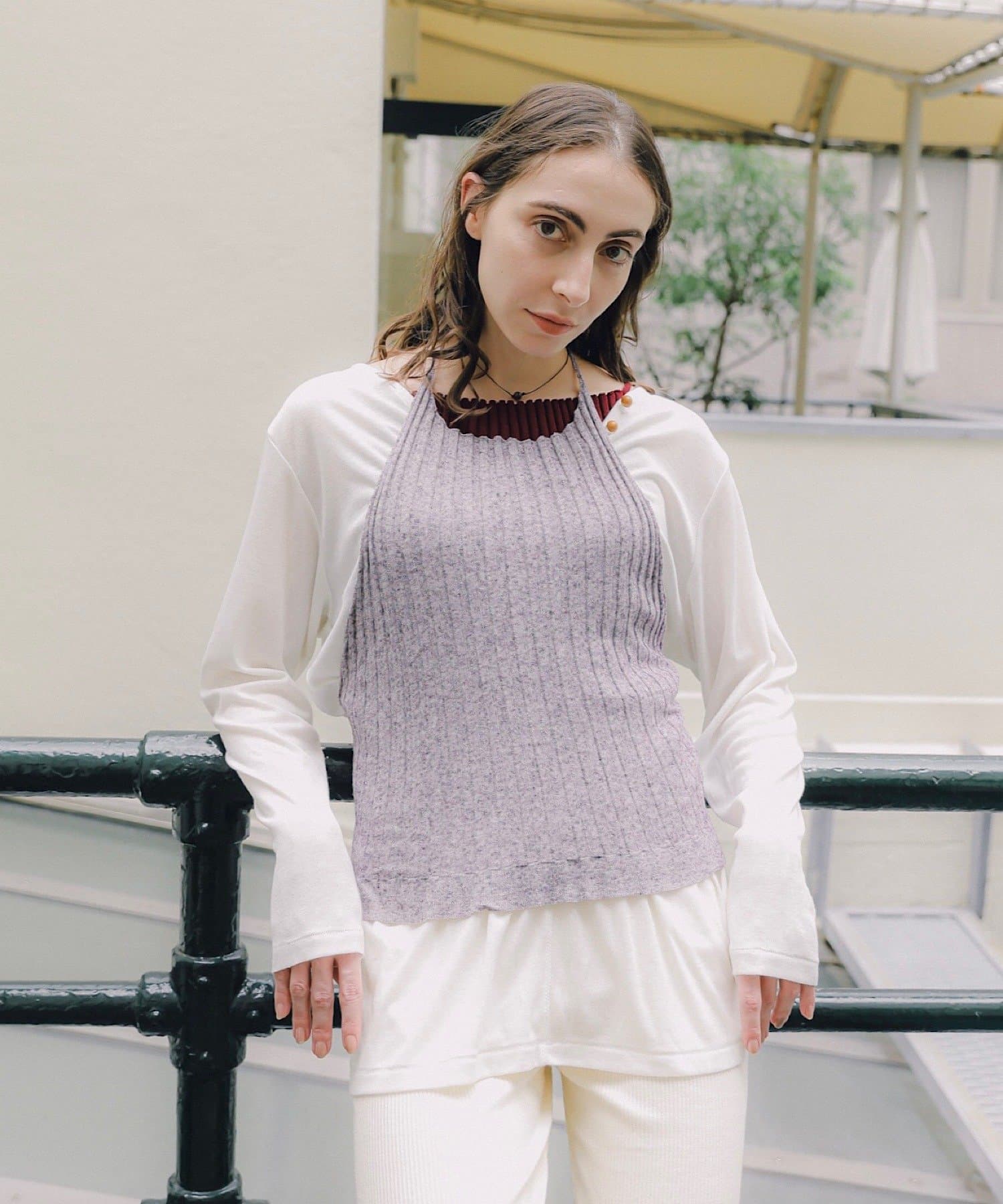 Kastane(カスタネ) 【CINAMOD】 WOODENBUTTON PULLOVER
