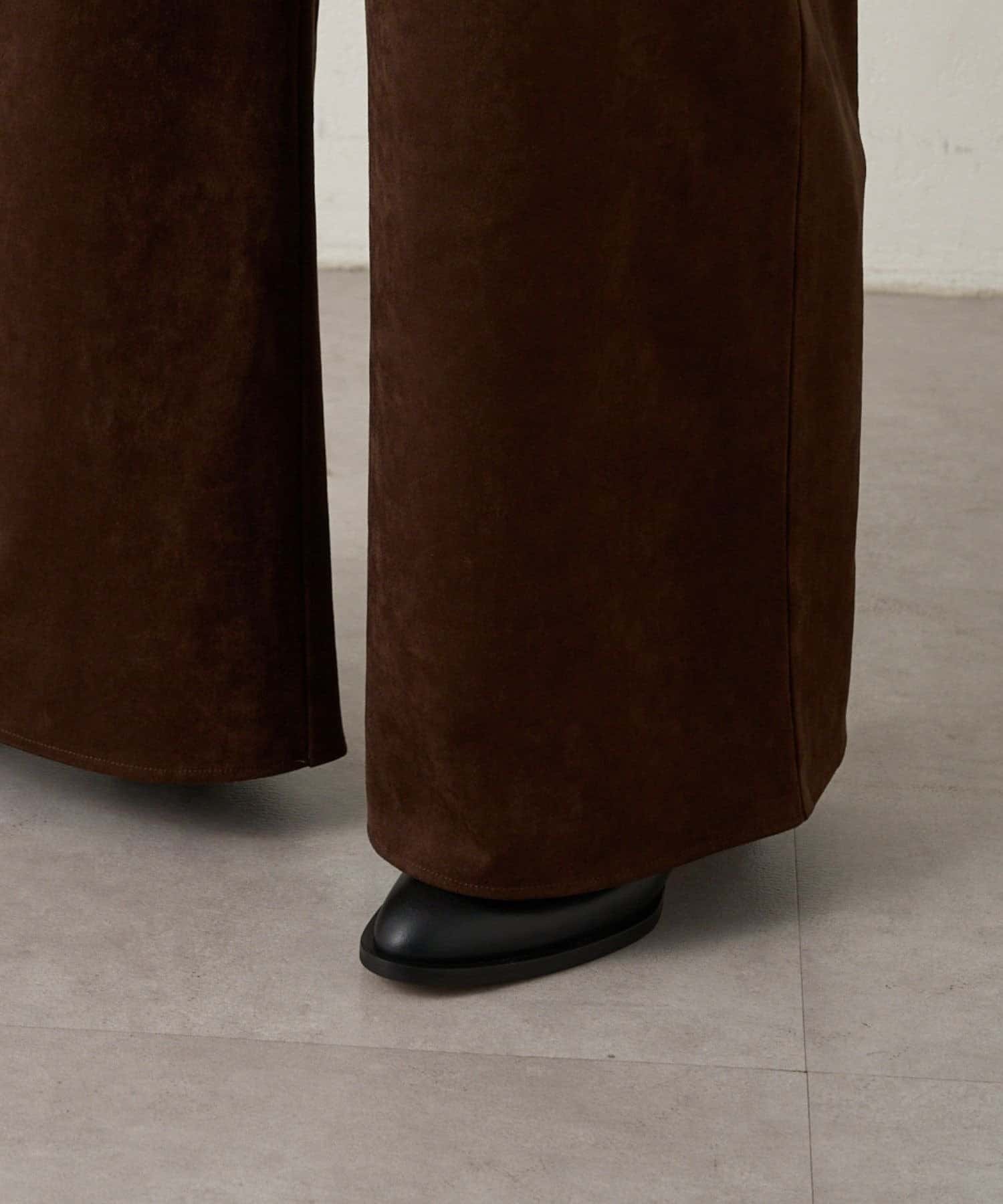 GALLARDAGALANTE(ガリャルダガランテ) エコスエードワイドイージーパンツ