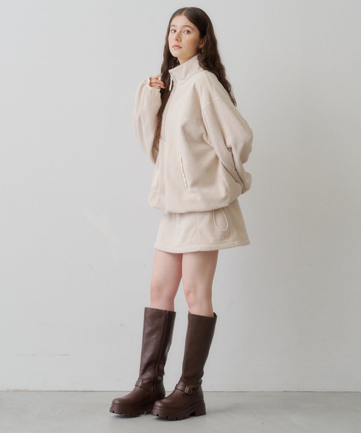 Kastane(カスタネ) 【2026AW/セットアップ対応】フリースミニスカート