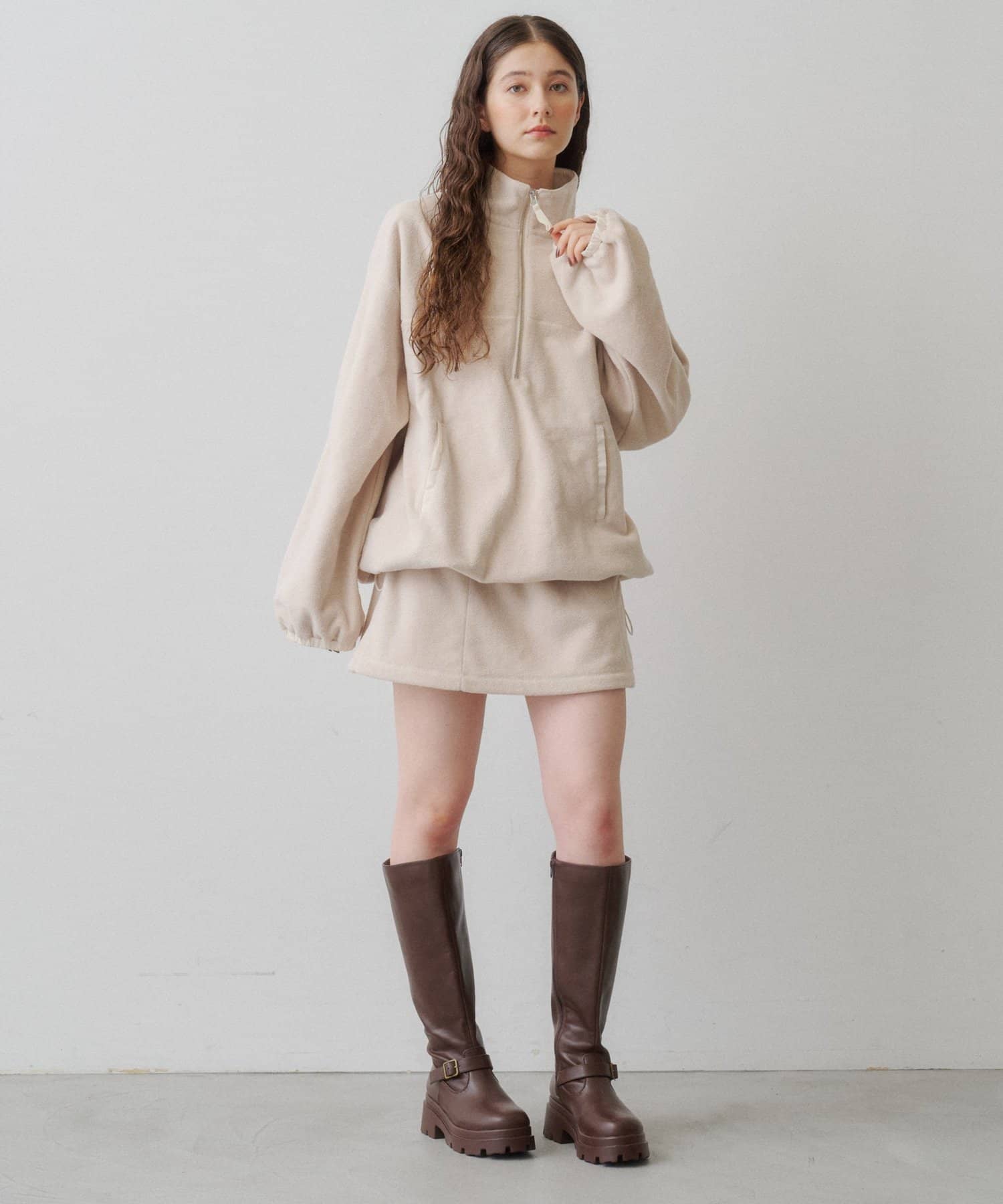 Kastane(カスタネ) 【2026AW/セットアップ対応】フリースミニスカート