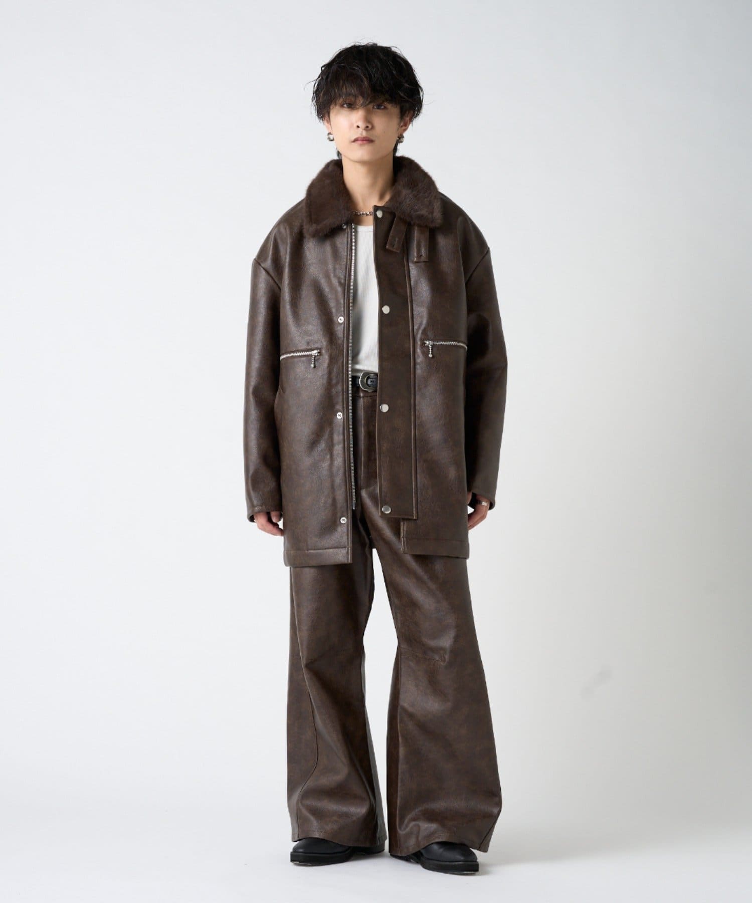 Lui's(ルイス) SURJENT レザーバレルスラックス