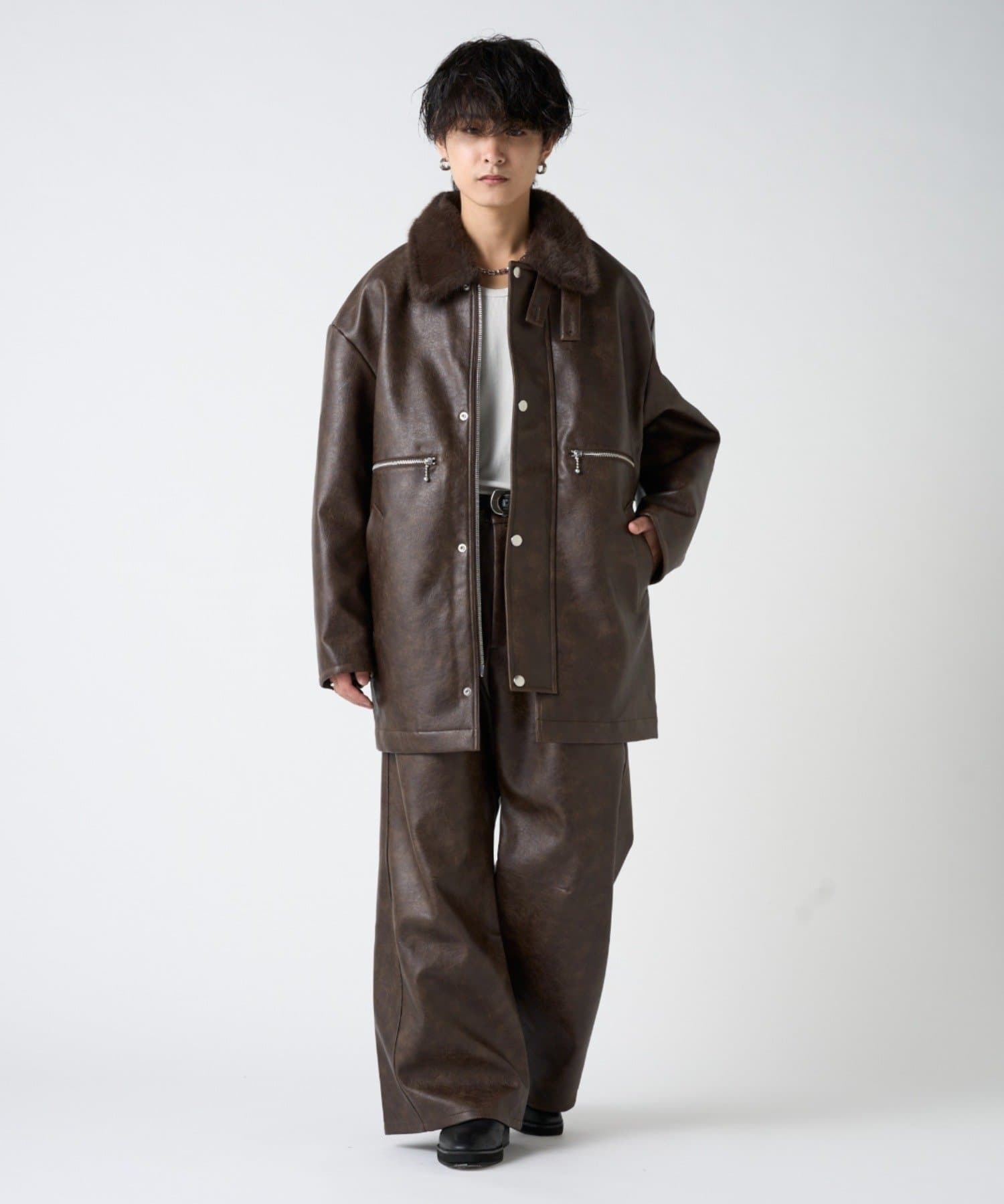 Lui's(ルイス) SURJENT レザーバレルスラックス