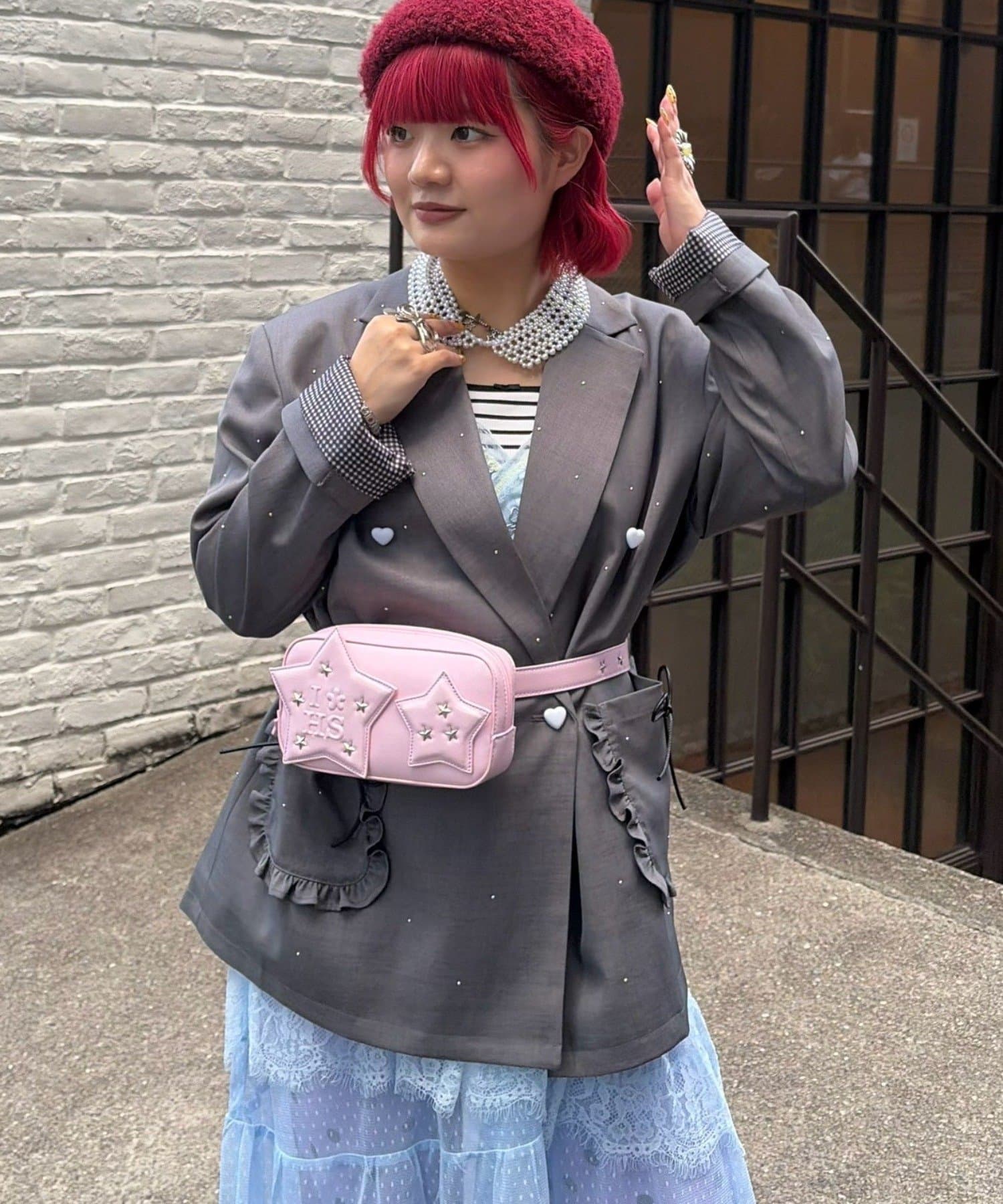 CIAOPANIC TYPY(チャオパニックティピー) 【HELLO.SANFRANCISCO】スタッズアソートオーバージャケット