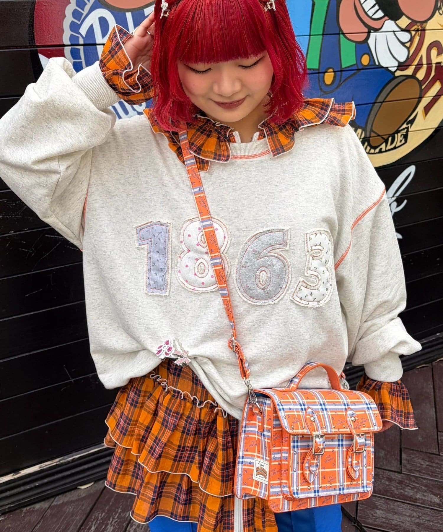 CIAOPANIC TYPY(チャオパニックティピー) 【HELLO.SANFRANCISCO】ロゴパッチワークビッグスウェット