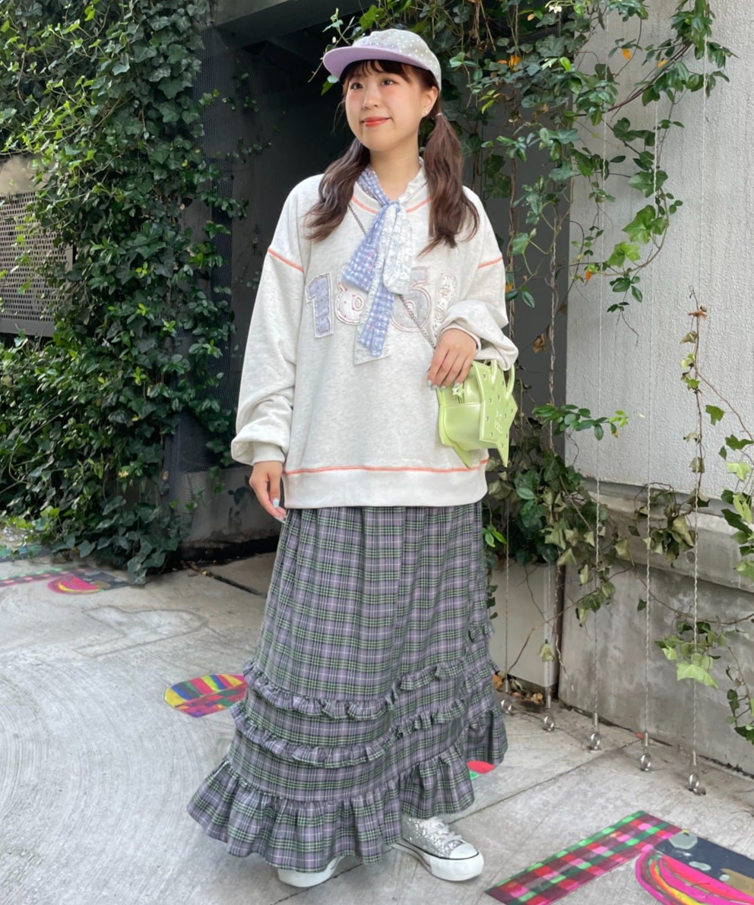 CIAOPANIC TYPY(チャオパニックティピー) 【HELLO.SANFRANCISCO】ロゴパッチワークビッグスウェット