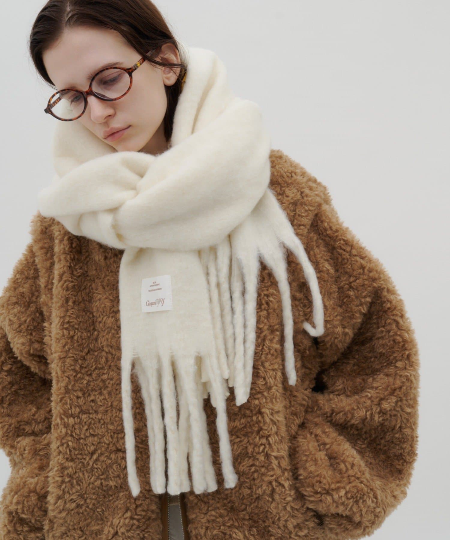 CIAOPANIC TYPY(チャオパニックティピー) 【26Winter展示会 出展商品】【洗える静電気防止】太フリンジマフラー