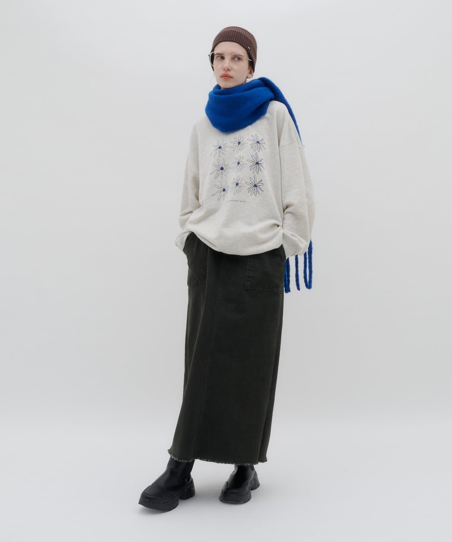 CIAOPANIC TYPY(チャオパニックティピー) 【26Winter展示会 出展商品】【洗える静電気防止】太フリンジマフラー
