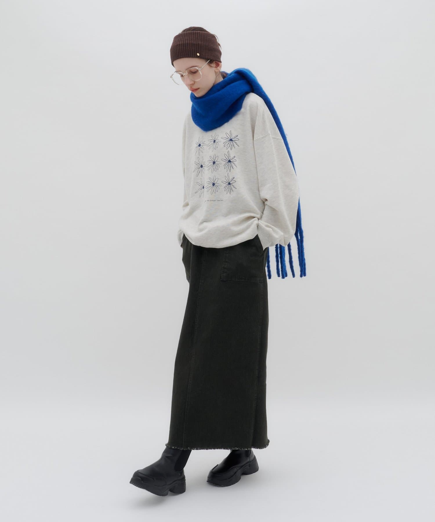 CIAOPANIC TYPY(チャオパニックティピー) 【26Winter展示会 出展商品】【洗える静電気防止】太フリンジマフラー