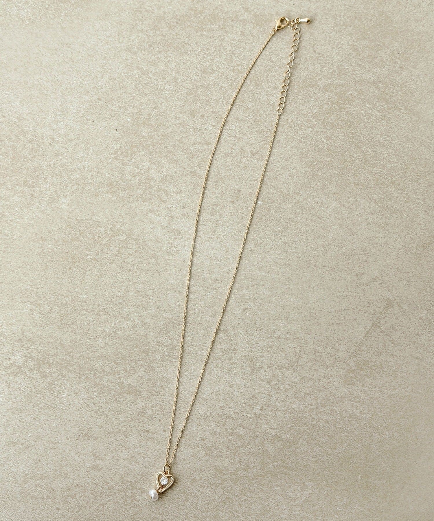 3COINS(スリーコインズ) オープンハートプチネックレス