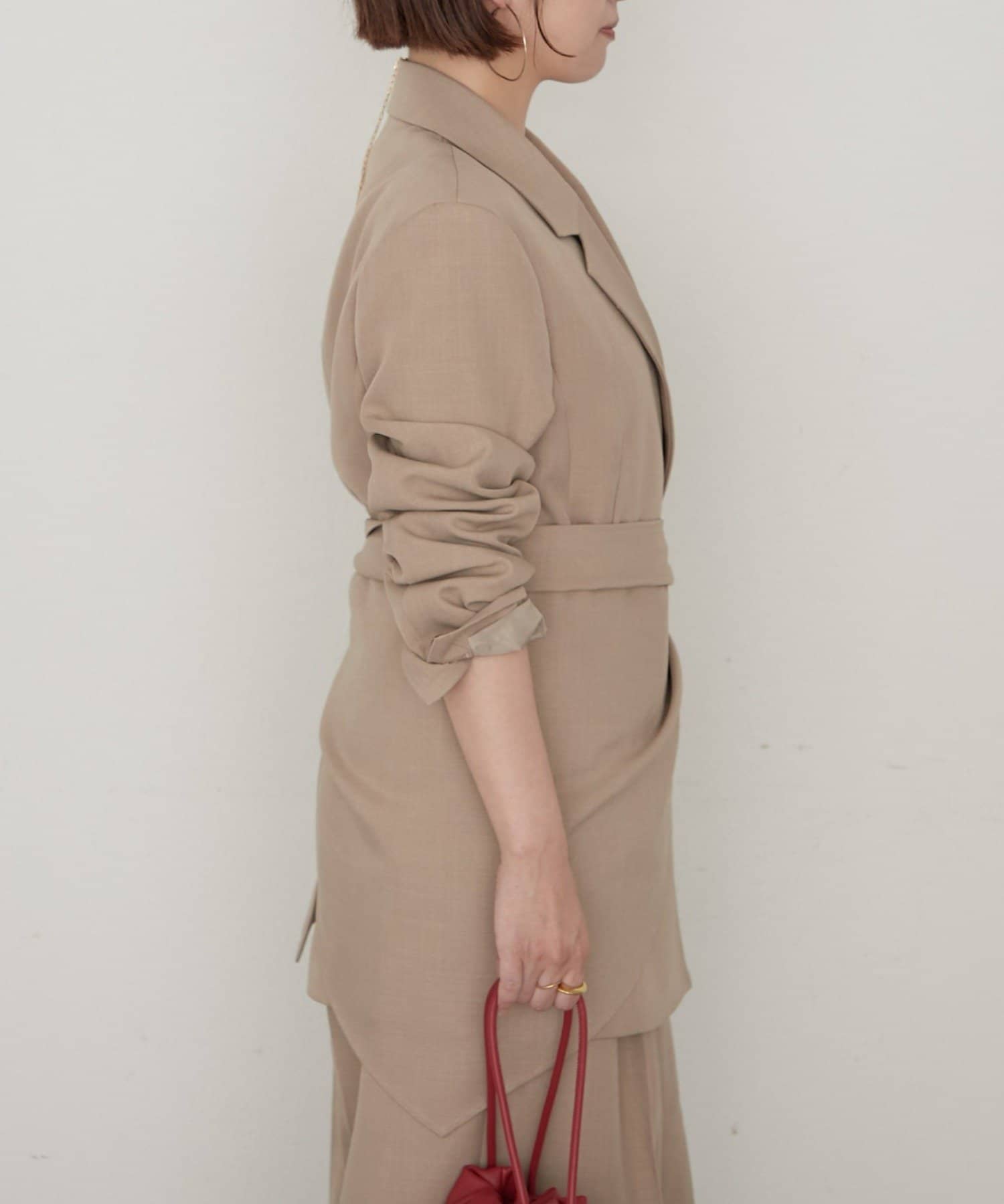 LOUNGEDRESS(ラウンジドレス) 《セットアップ可/3WAY》スカーフ付きテーラードジャケット