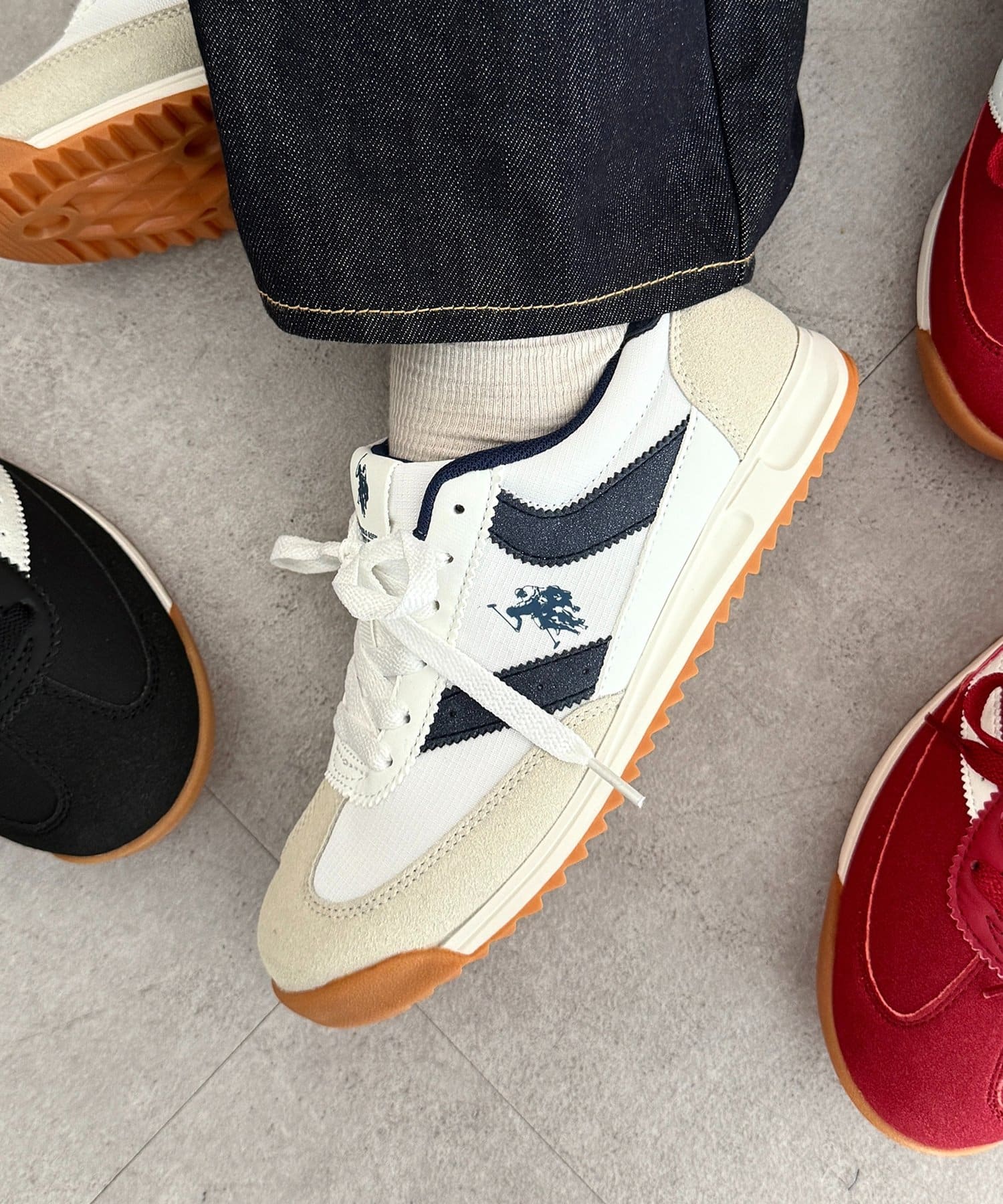 CPCM(シーピーシーエム) 【U.S. POLO ASSN.】レトロスニーカー