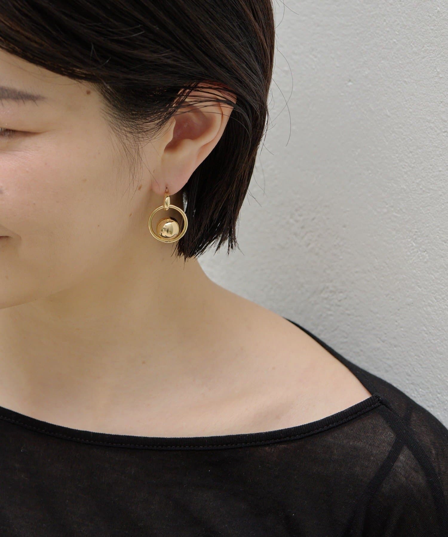 ear PAPILLONNER(イア パピヨネ) BIGボール×フープピアス