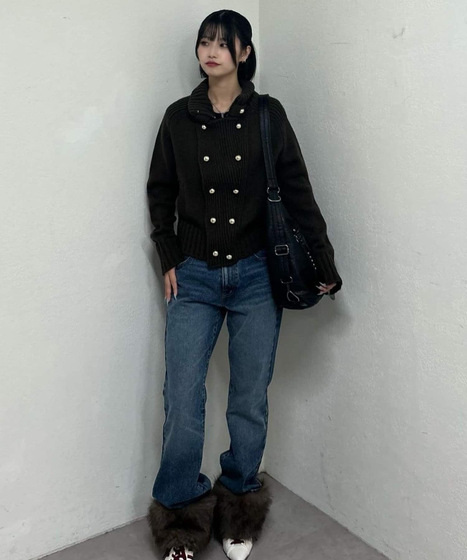 WHO’S WHO gallery(フーズフーギャラリー) 【26AW LOOK掲載品番】ヘリテージWボタンニット