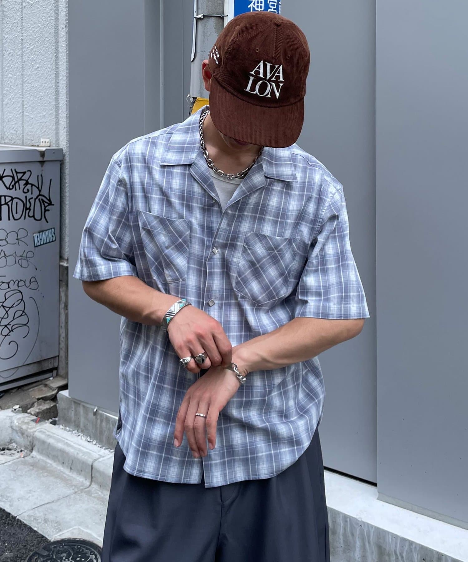 OUTLET(アウトレット) 【Ciaopanic】スタッズボタンオンフチェッグレシャツ