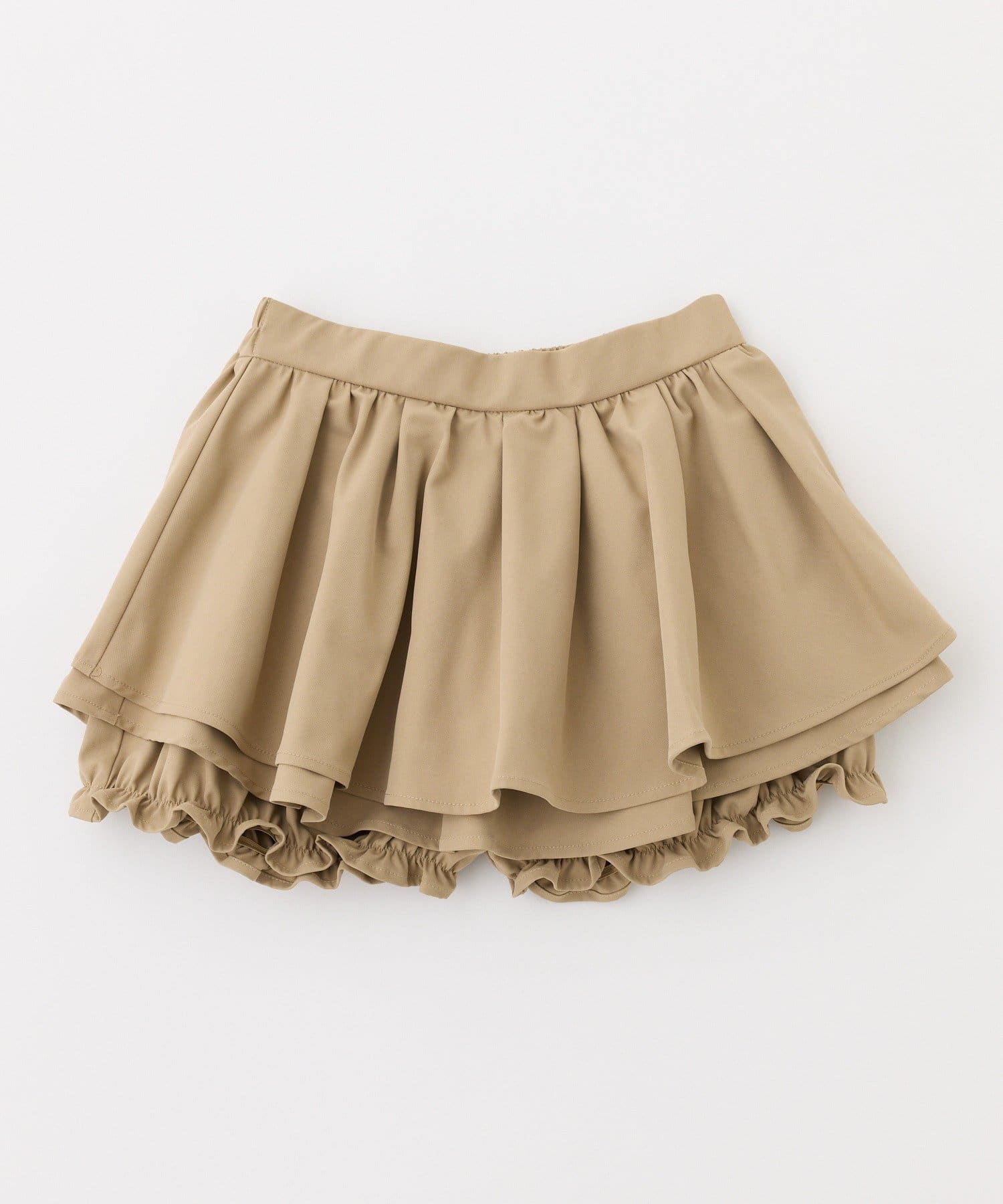 one after another NICE CLAUP(ワンアフターアナザー ナイスクラップ) 【Premium order/セットアップ可能】レイヤード風フレアミニスカート
